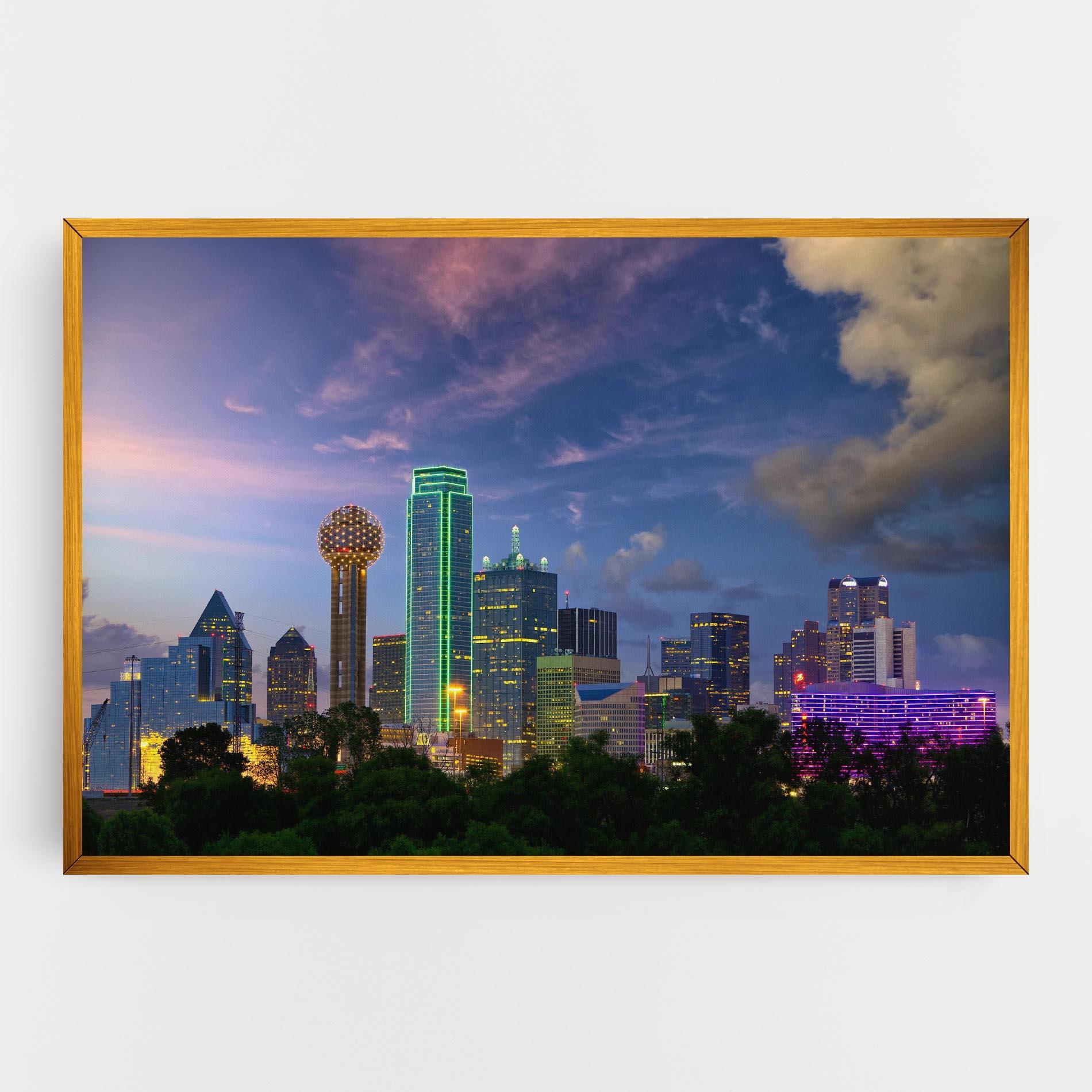 Leinwandbild Dallas Dusk mockup 0