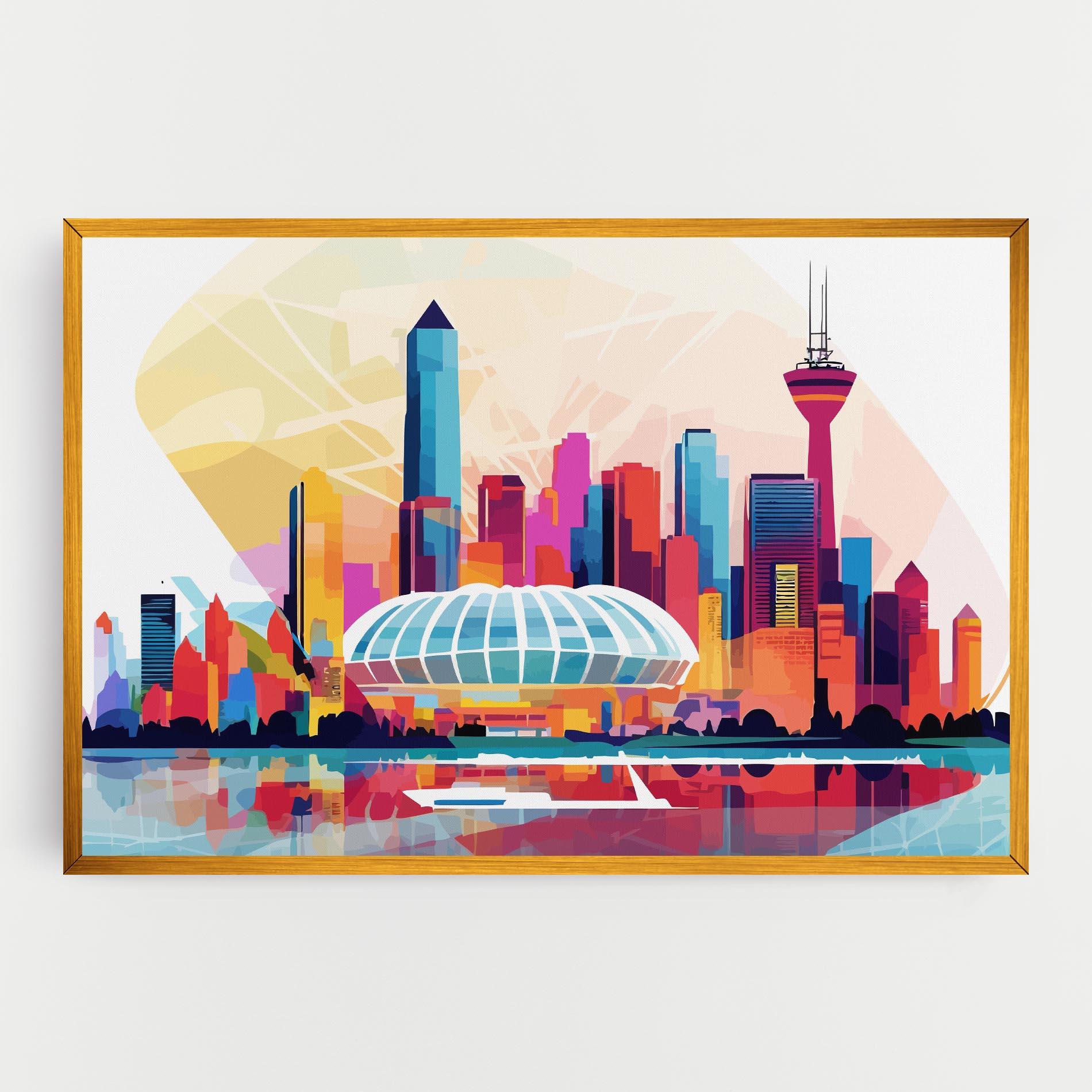 Leinwandbild Olympic Stadium Color mockup 0