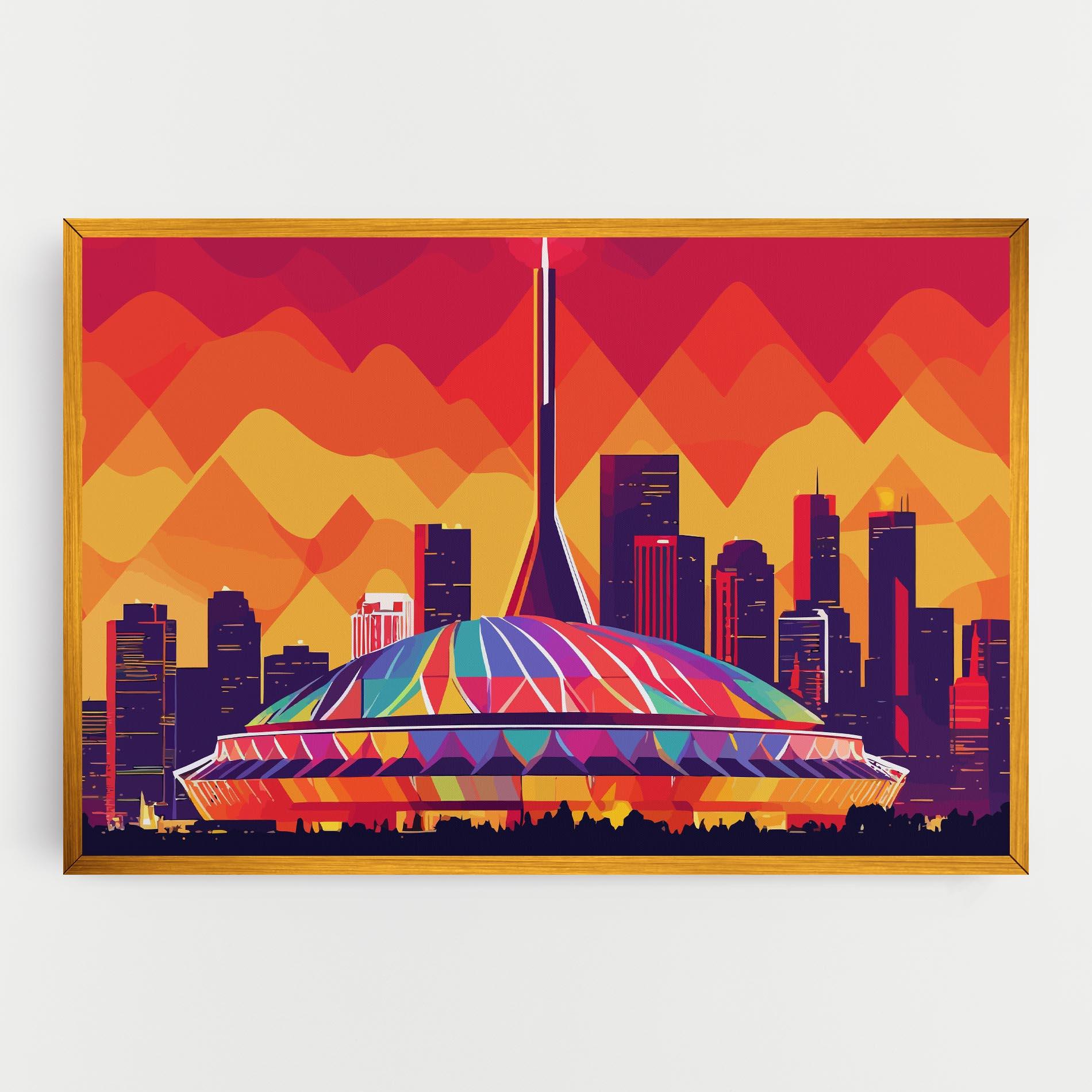 Leinwandbild Olympic Stadium mockup 0