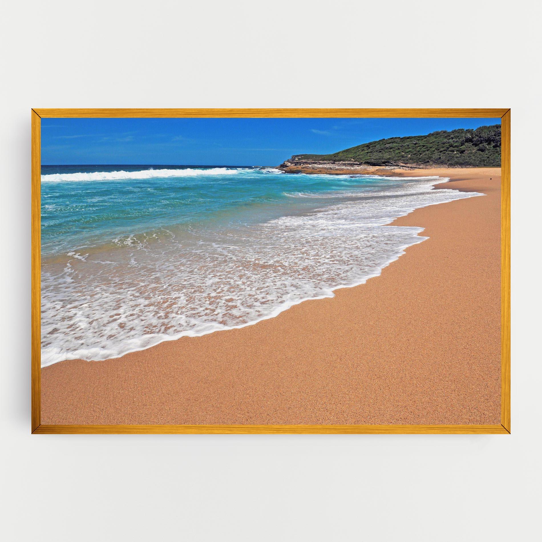 Leinwandbild Pristine Beach mockup 0