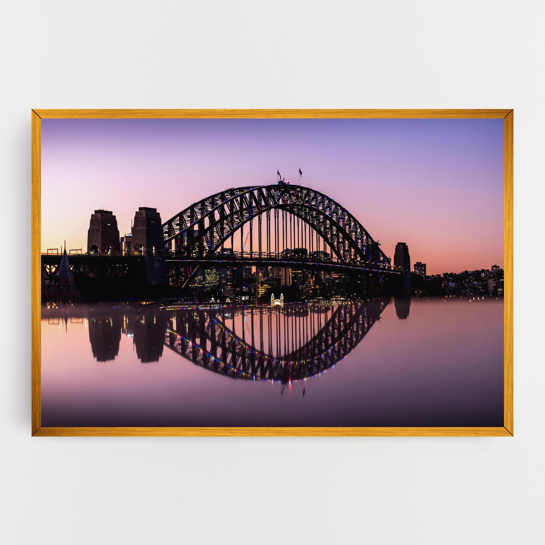 Leinwandbild Purple Night Sydney mockup 0