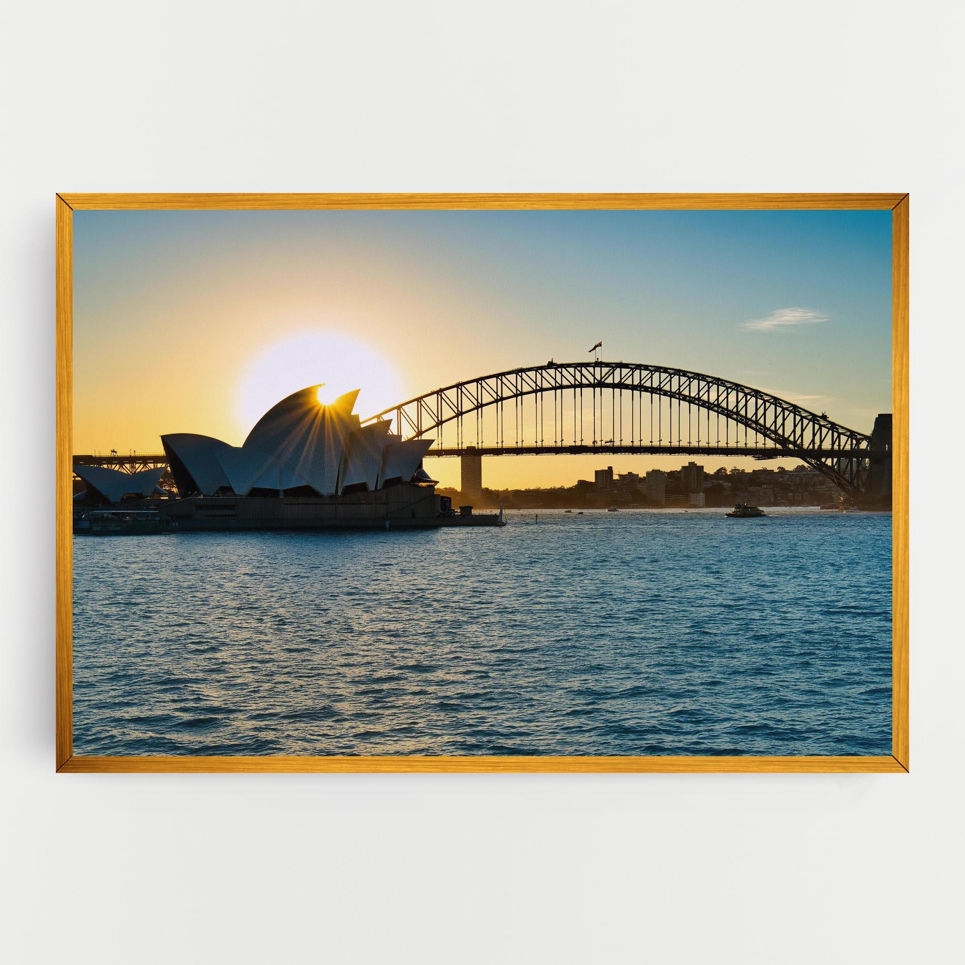 Leinwandbild Sunrise Sydney mockup 0
