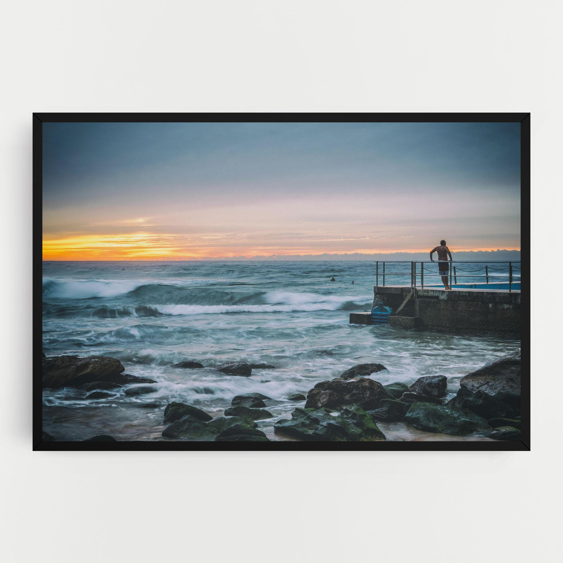 Leinwandbild Bondi Beach Sunset mockup 0