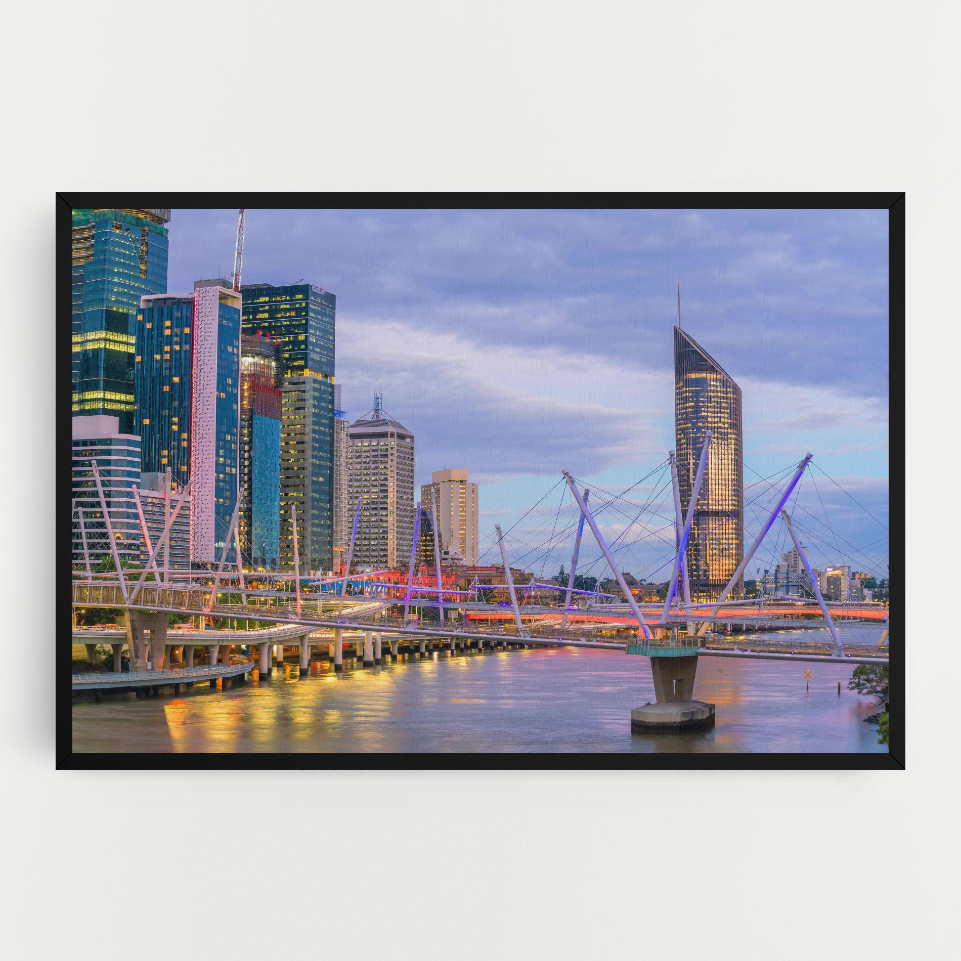 Leinwandbild Brisbane River Australia mockup 0