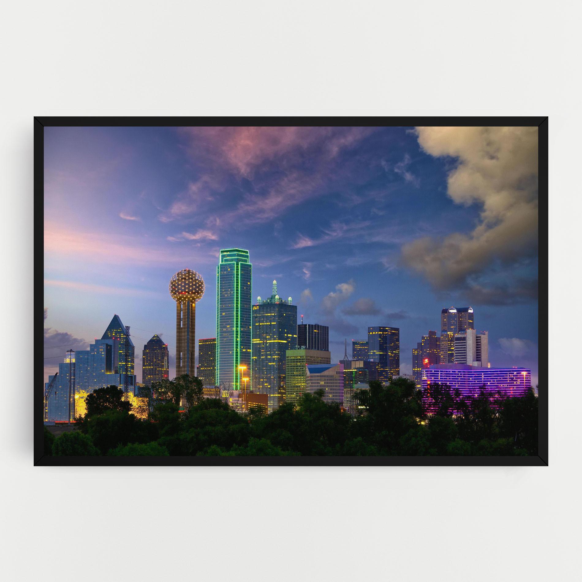 Leinwandbild Dallas Dusk mockup 0
