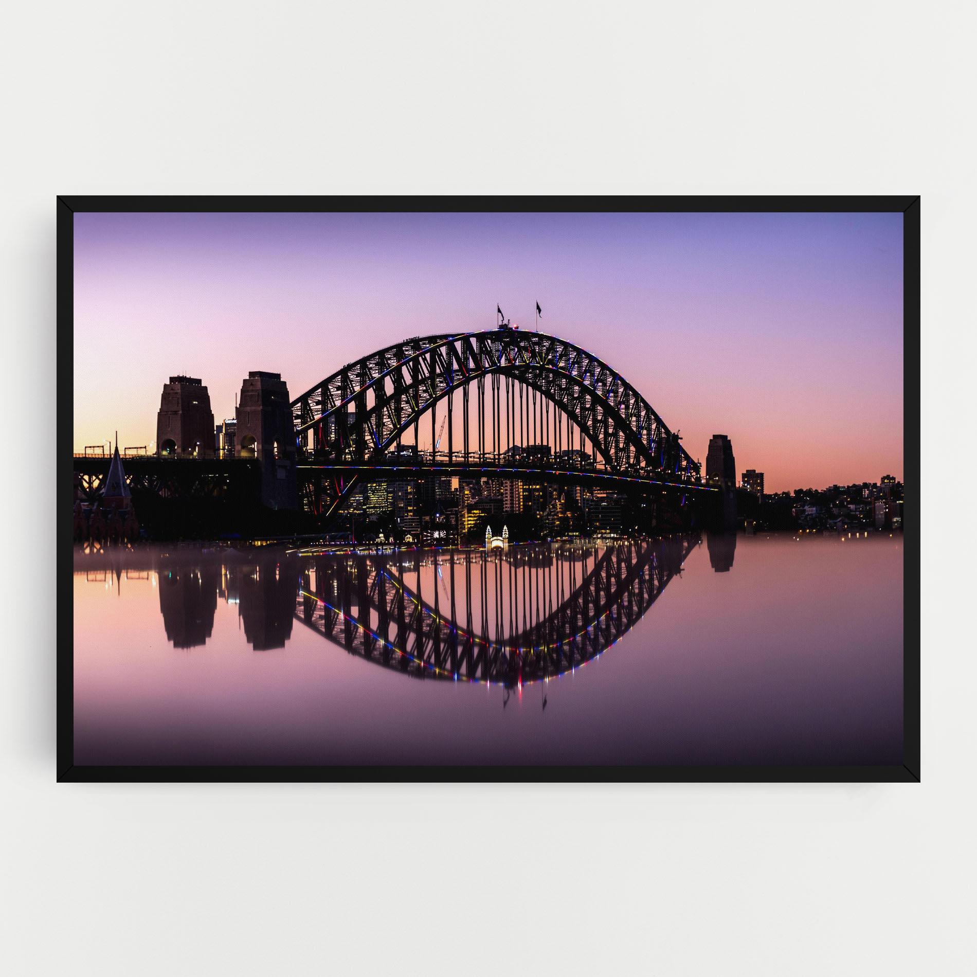 Leinwandbild Purple Night Sydney mockup 0
