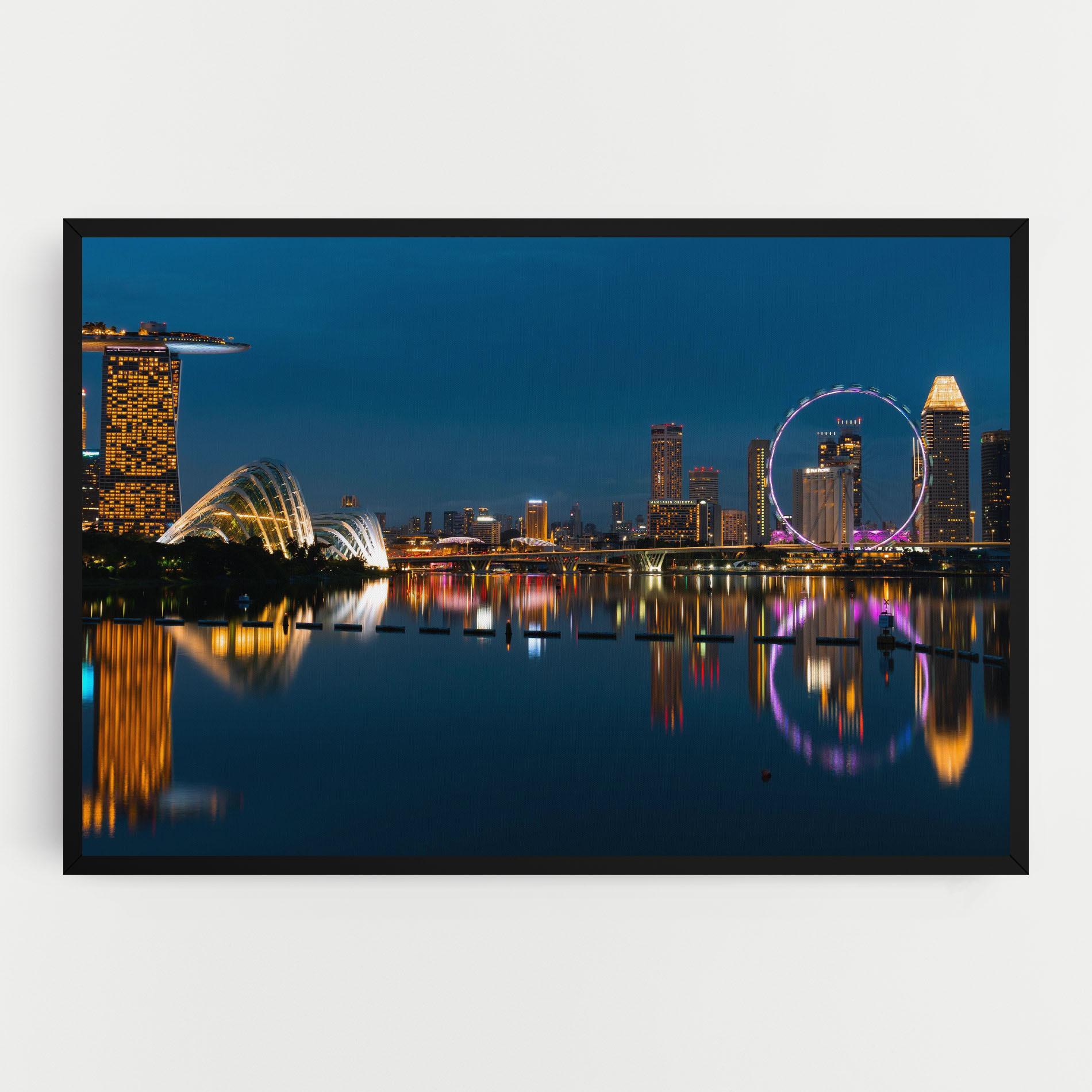 Leinwandbild Singapore City Skyline mockup 0