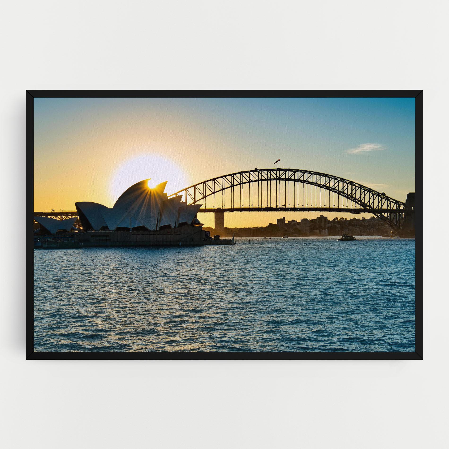 Leinwandbild Sunrise Sydney mockup 0