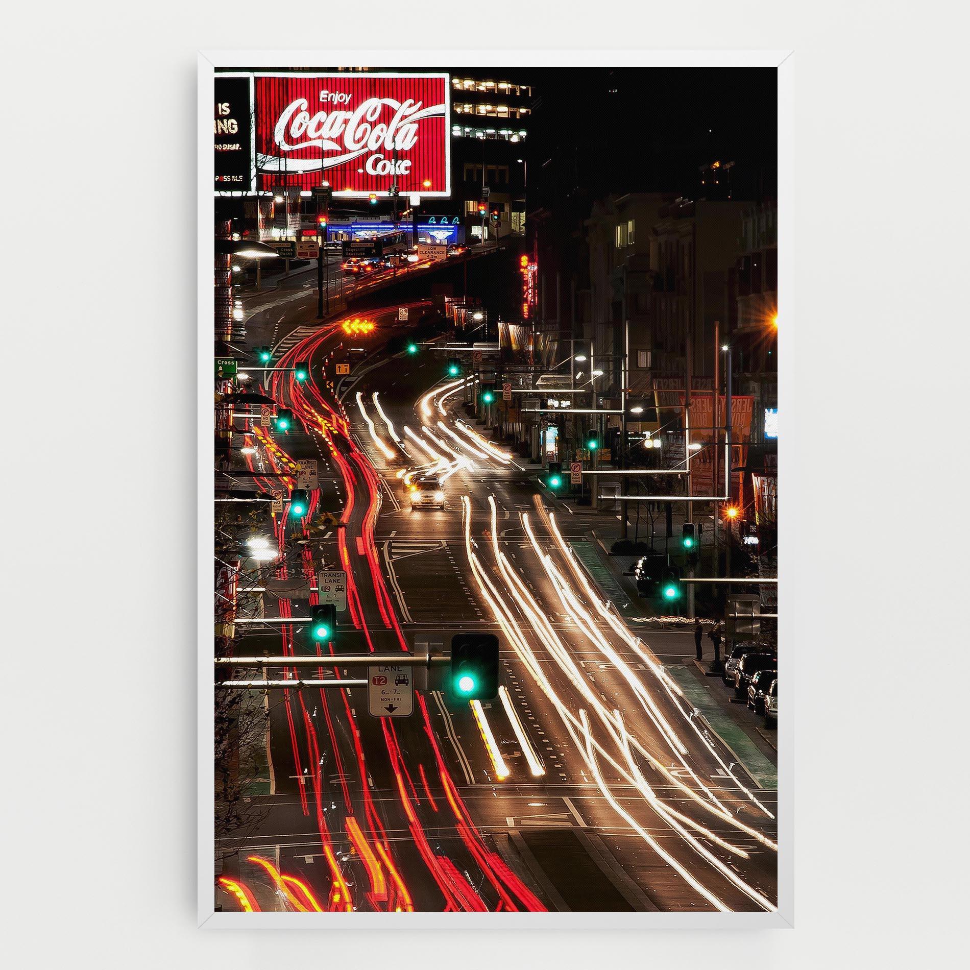 Leinwandbild Car Light Road mockup 0