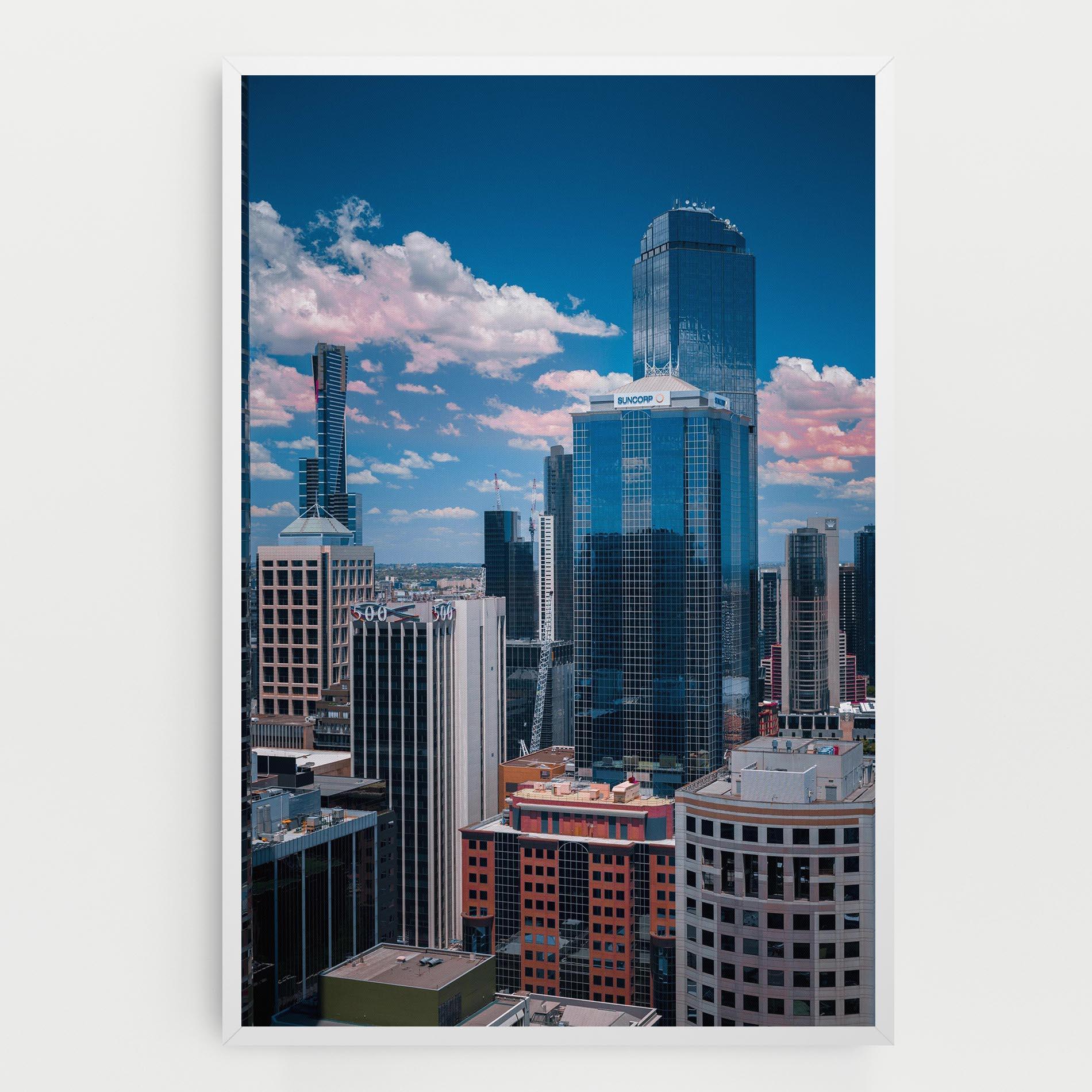 Leinwandbild Skyscrapert View mockup 0