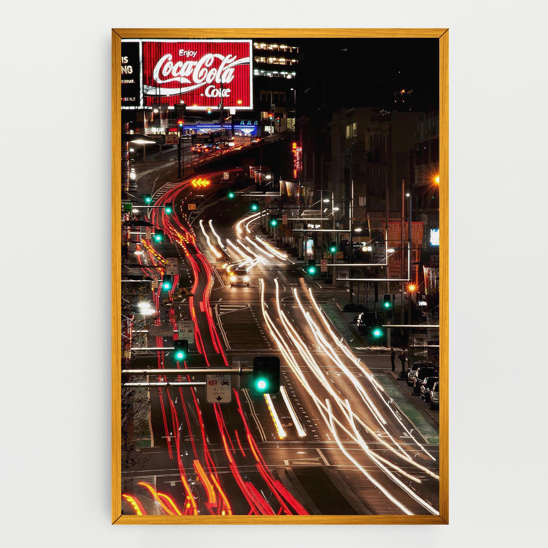 Leinwandbild Car Light Road mockup 0