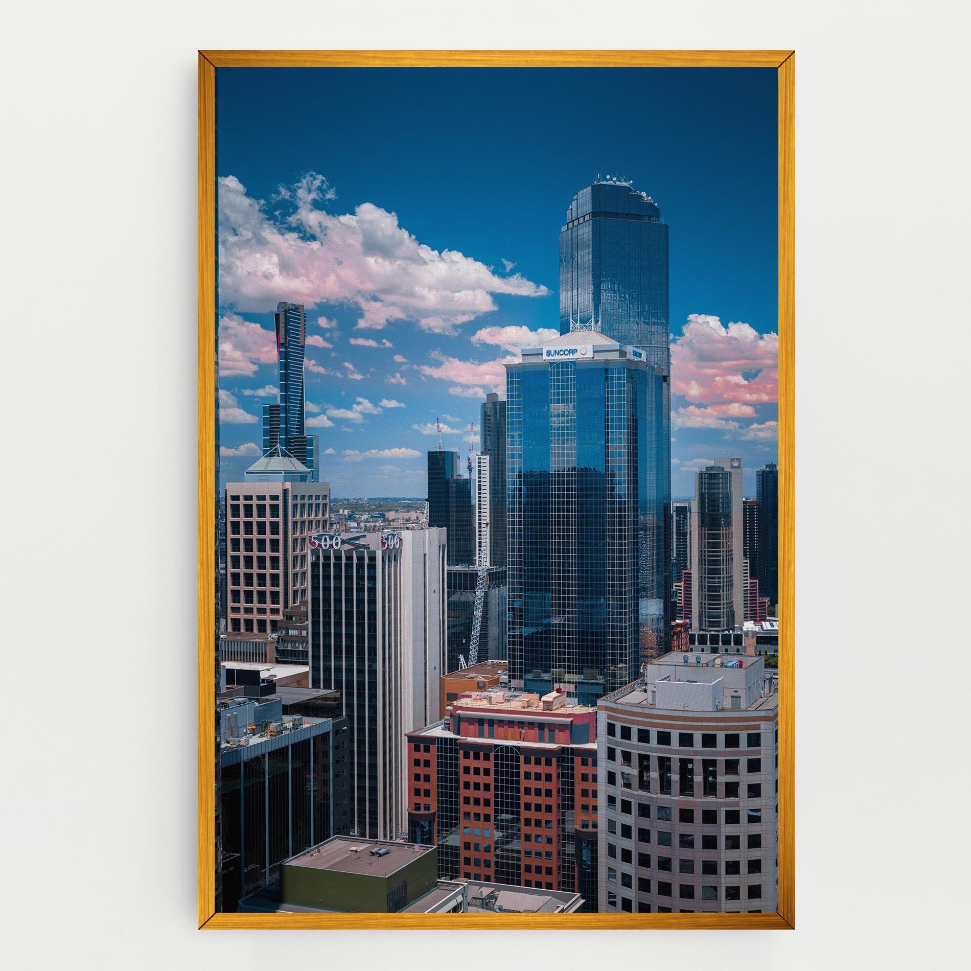 Leinwandbild Skyscrapert View mockup 0