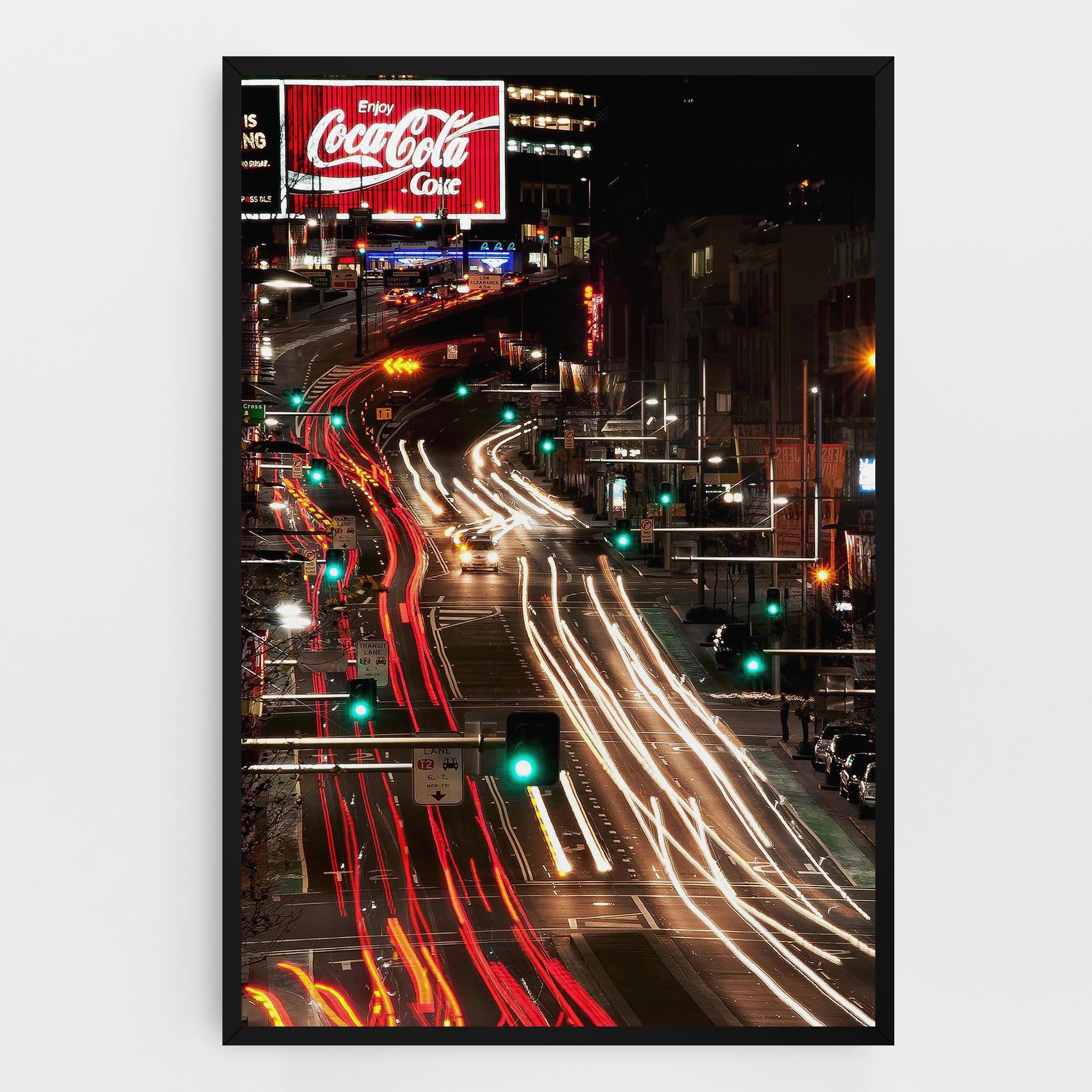 Leinwandbild Car Light Road mockup 0