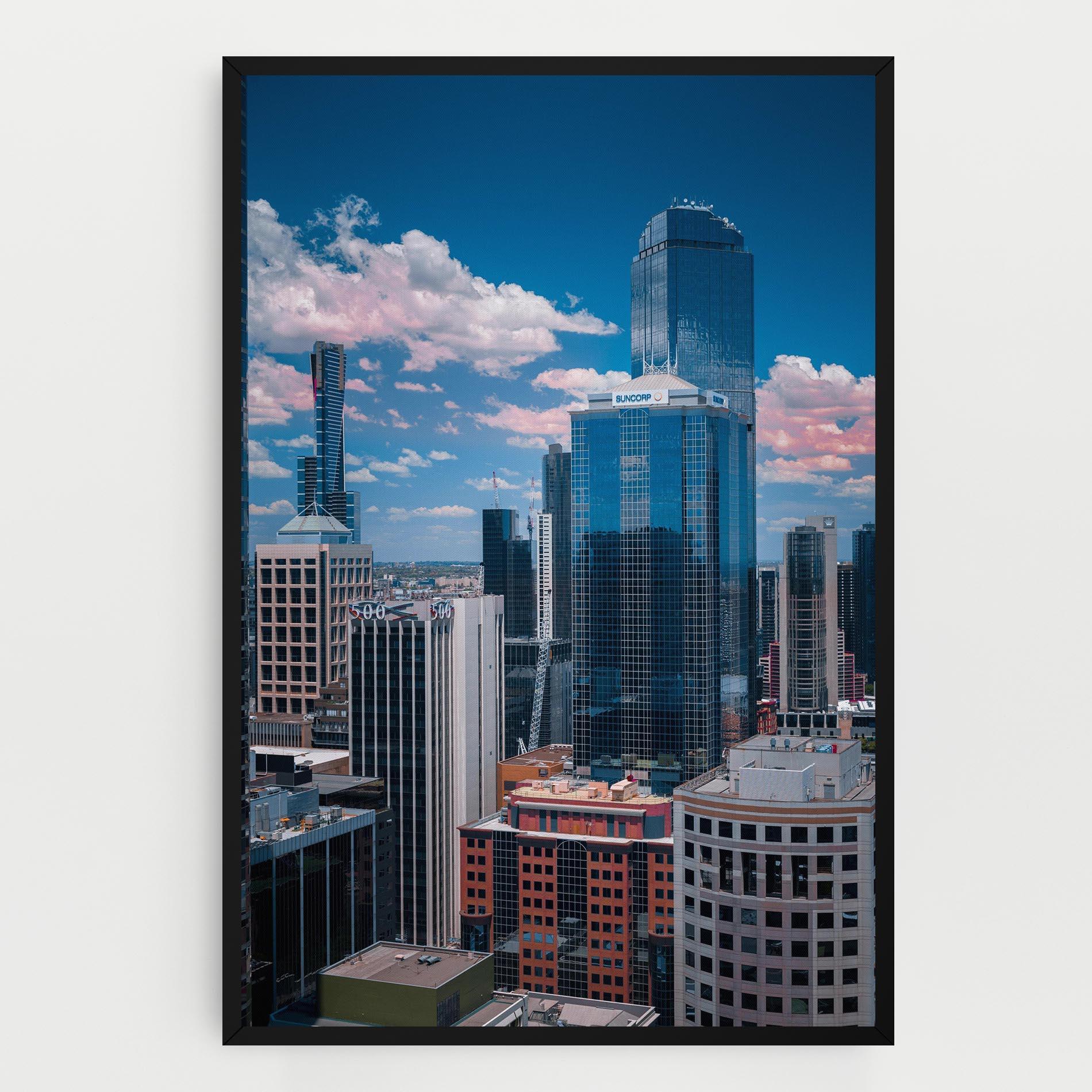 Leinwandbild Skyscrapert View mockup 0