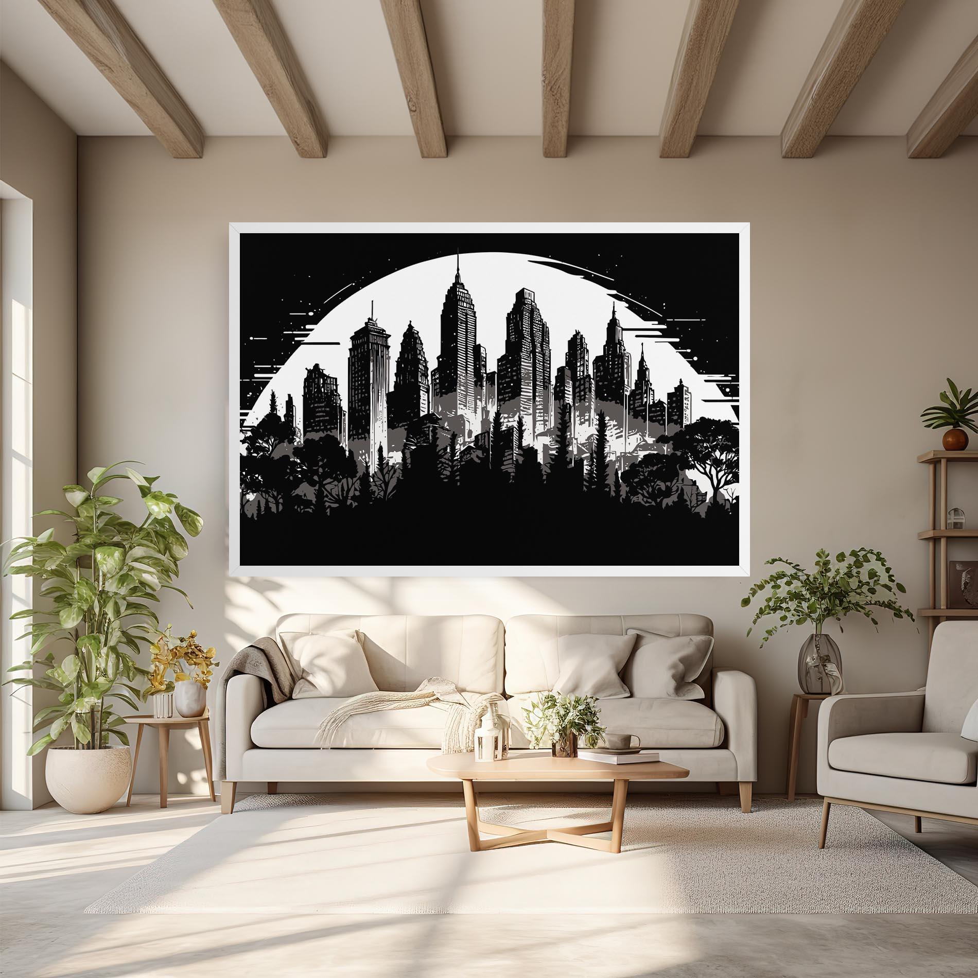 Leinwandbild Australia Moon mockup 6