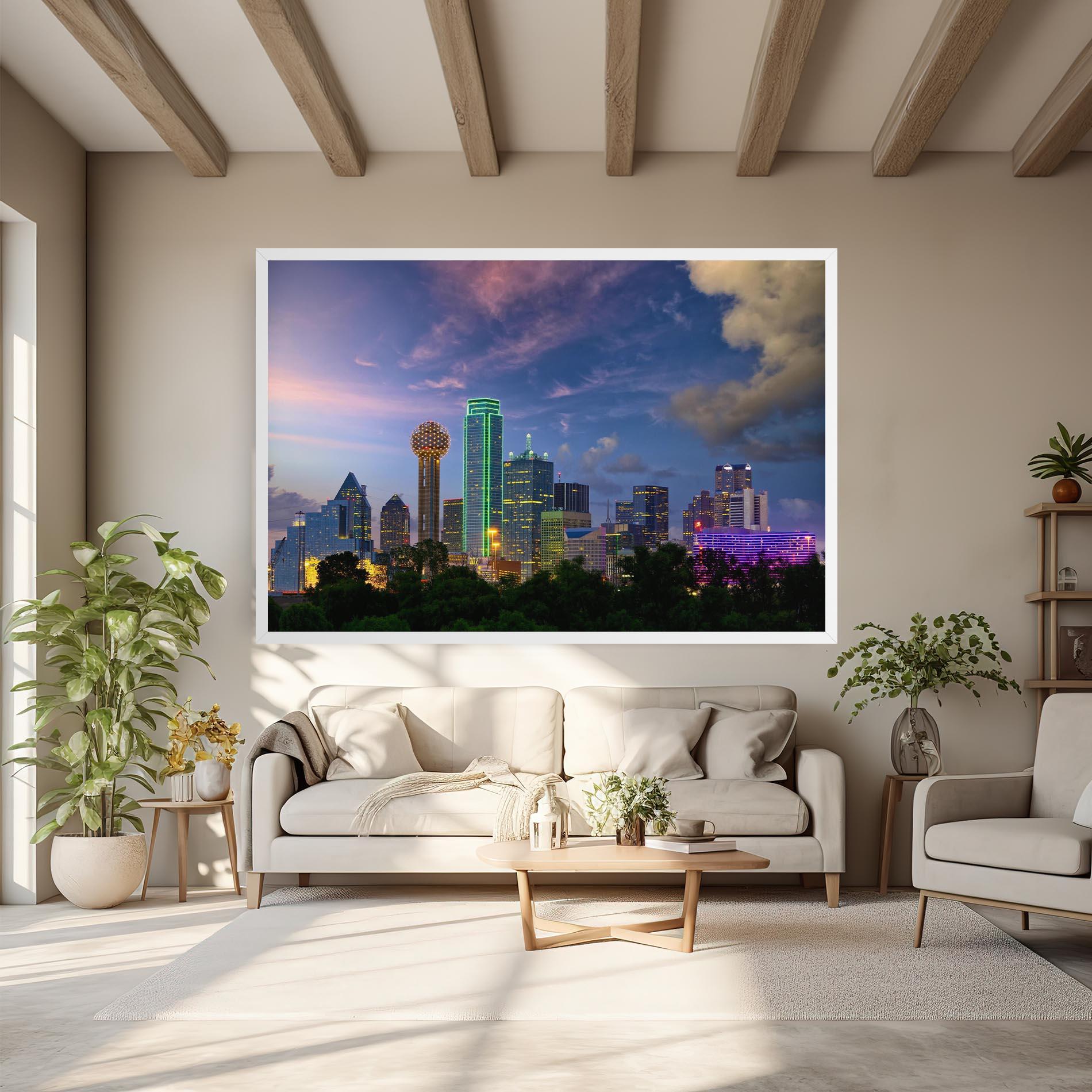Leinwandbild Dallas Dusk mockup 6