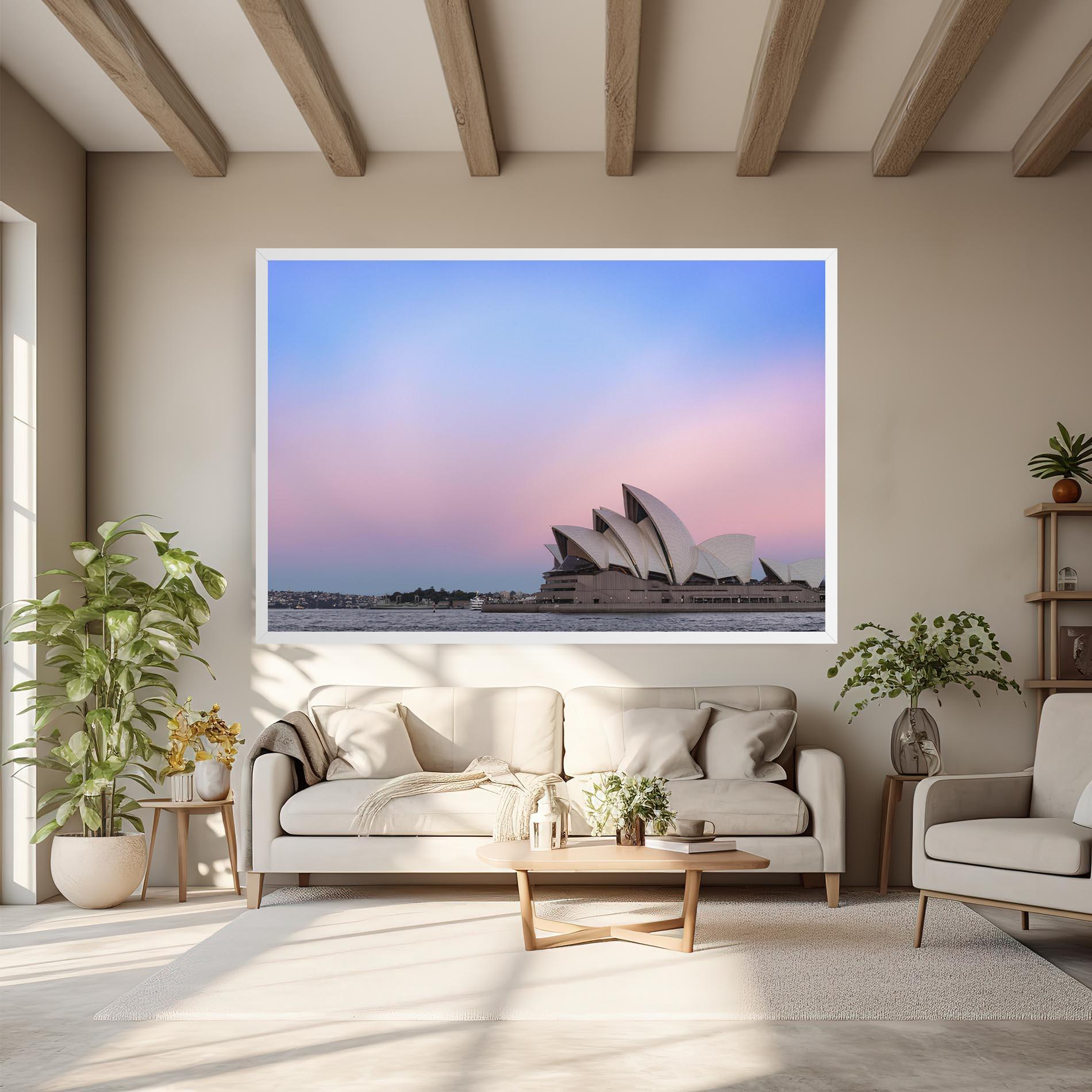 Leinwandbild Sydney Purple Sky mockup 6