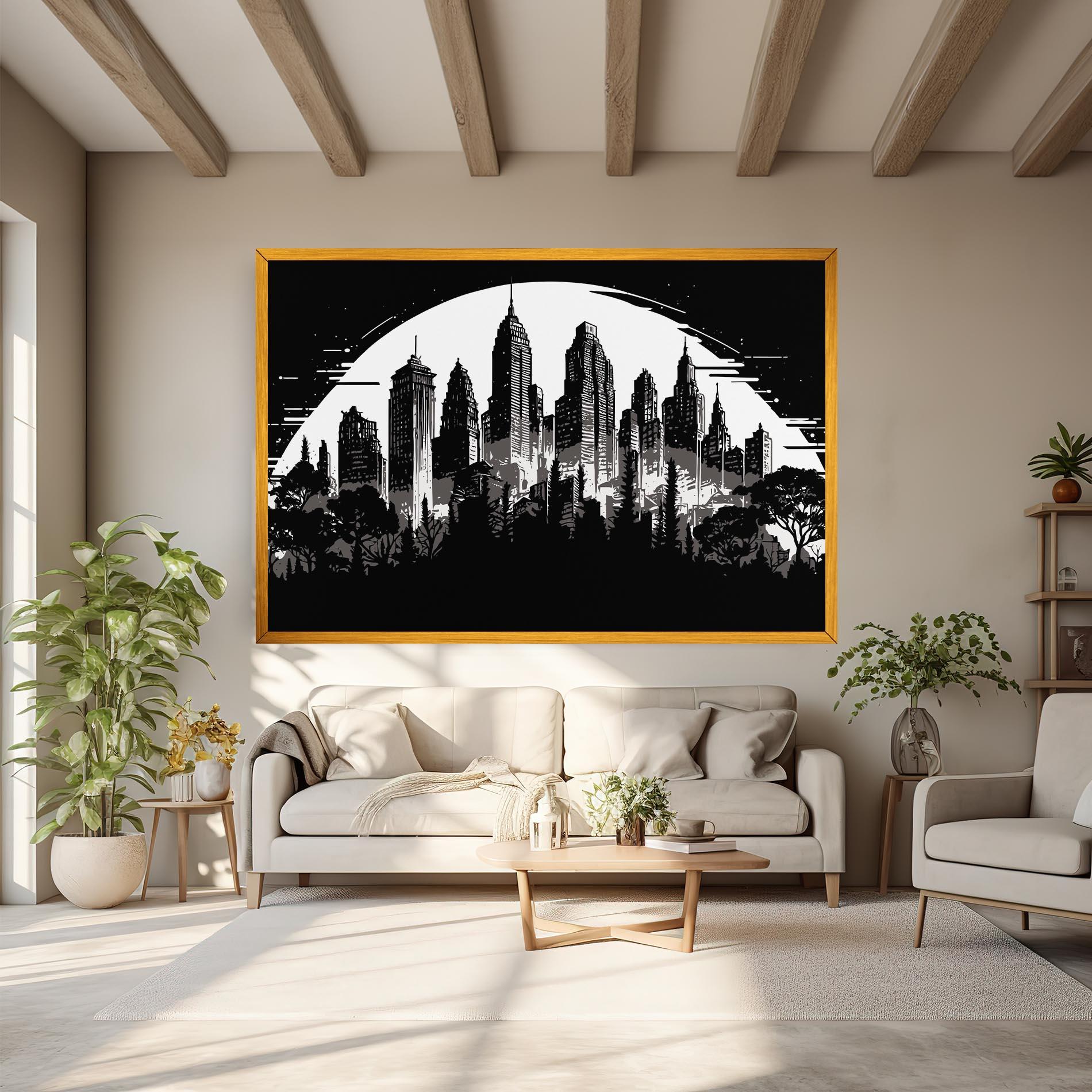 Leinwandbild Australia Moon mockup 6