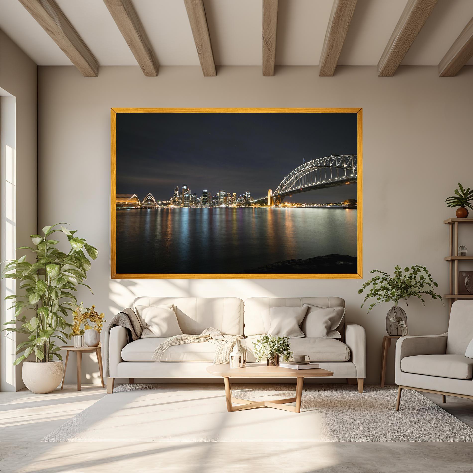 Leinwandbild Harbour Bridge mockup 6