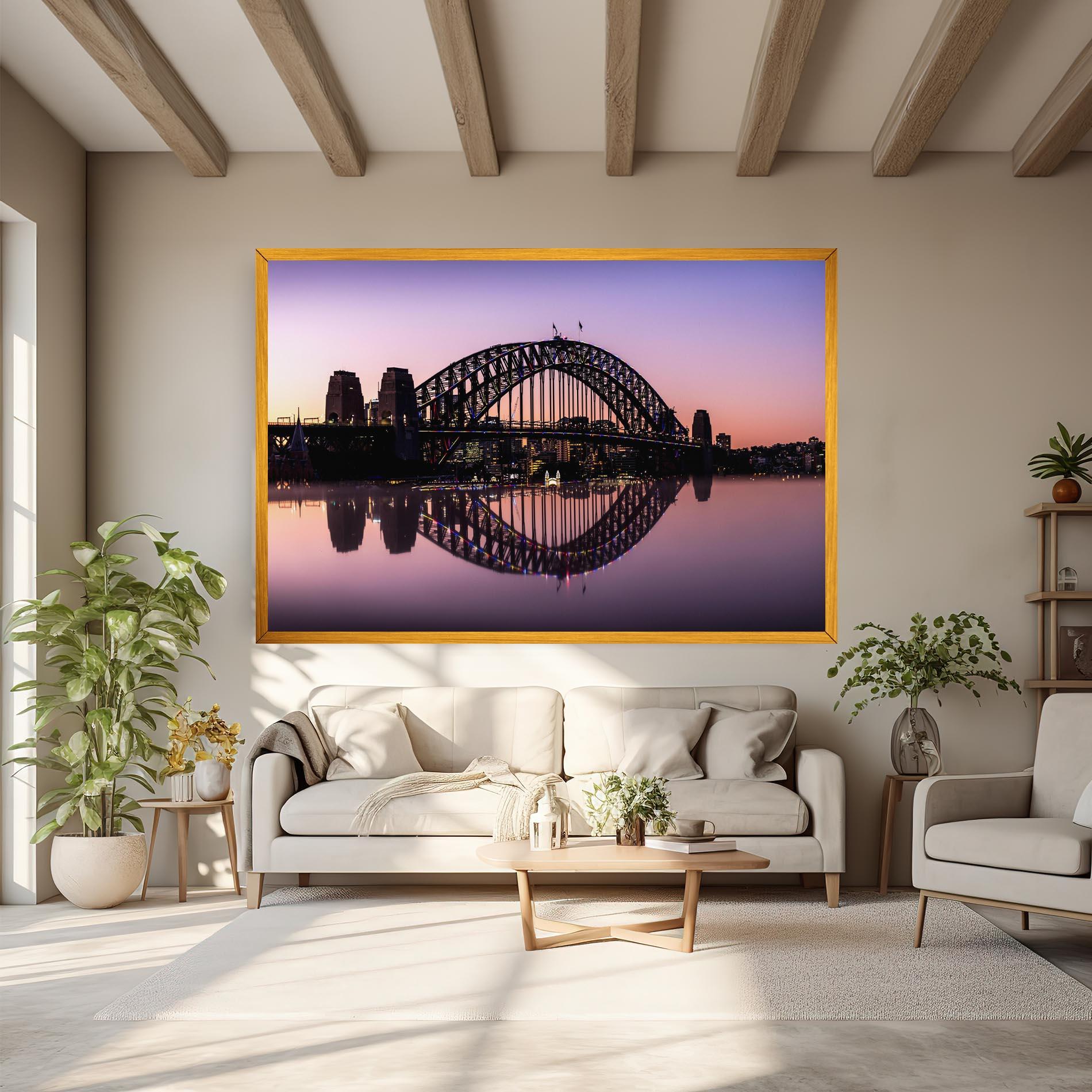 Leinwandbild Purple Night Sydney mockup 6