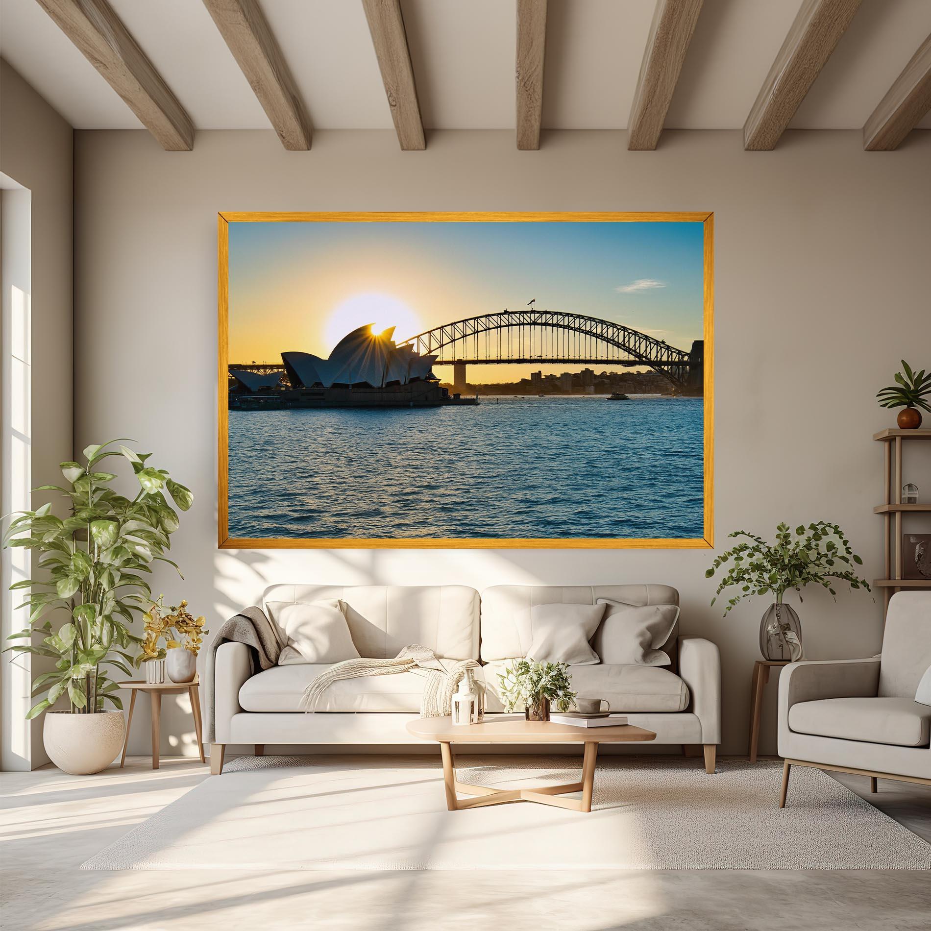 Leinwandbild Sunrise Sydney mockup 6