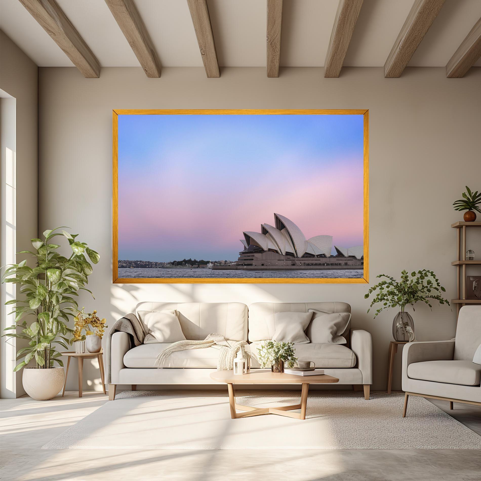 Leinwandbild Sydney Purple Sky mockup 6
