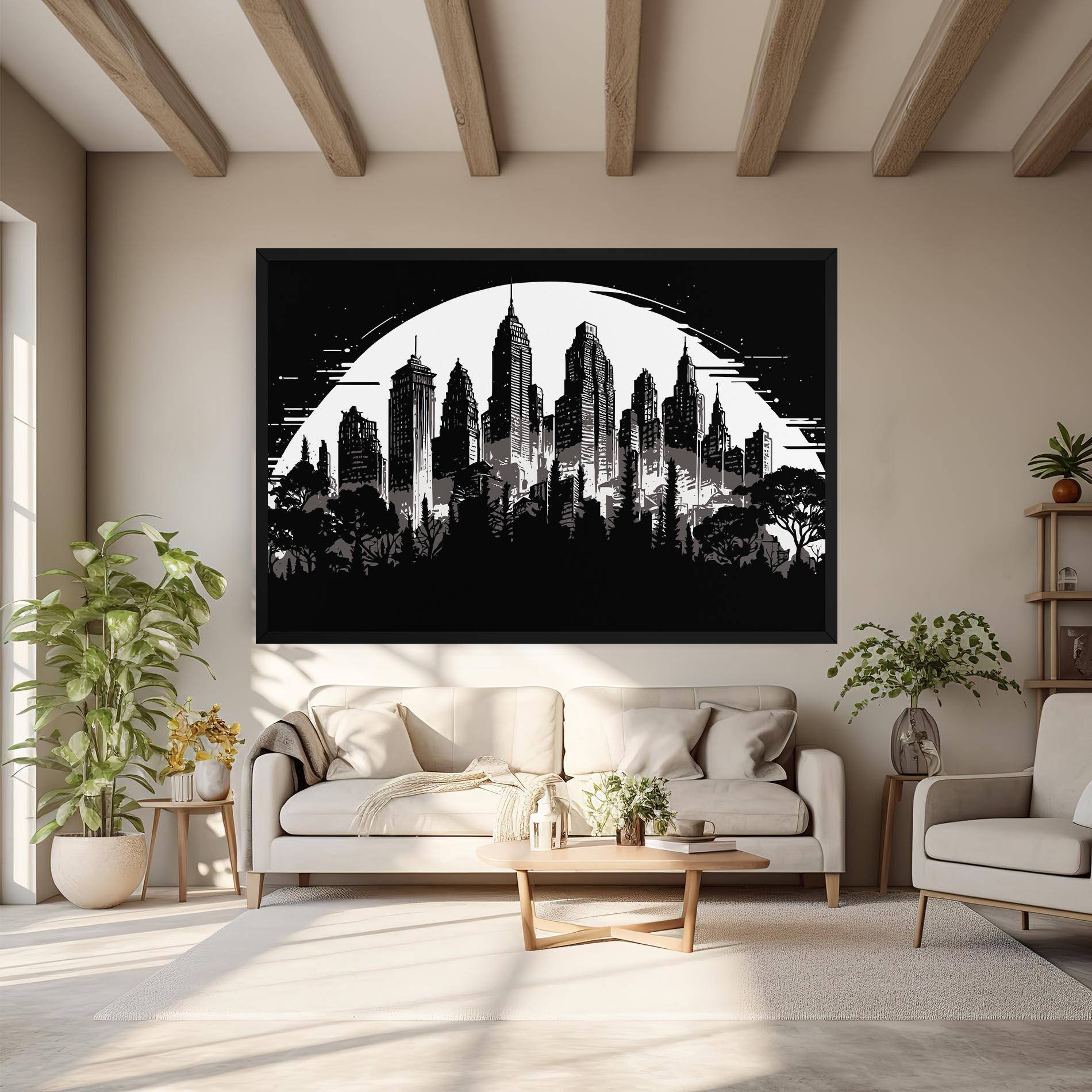 Leinwandbild Australia Moon mockup 6