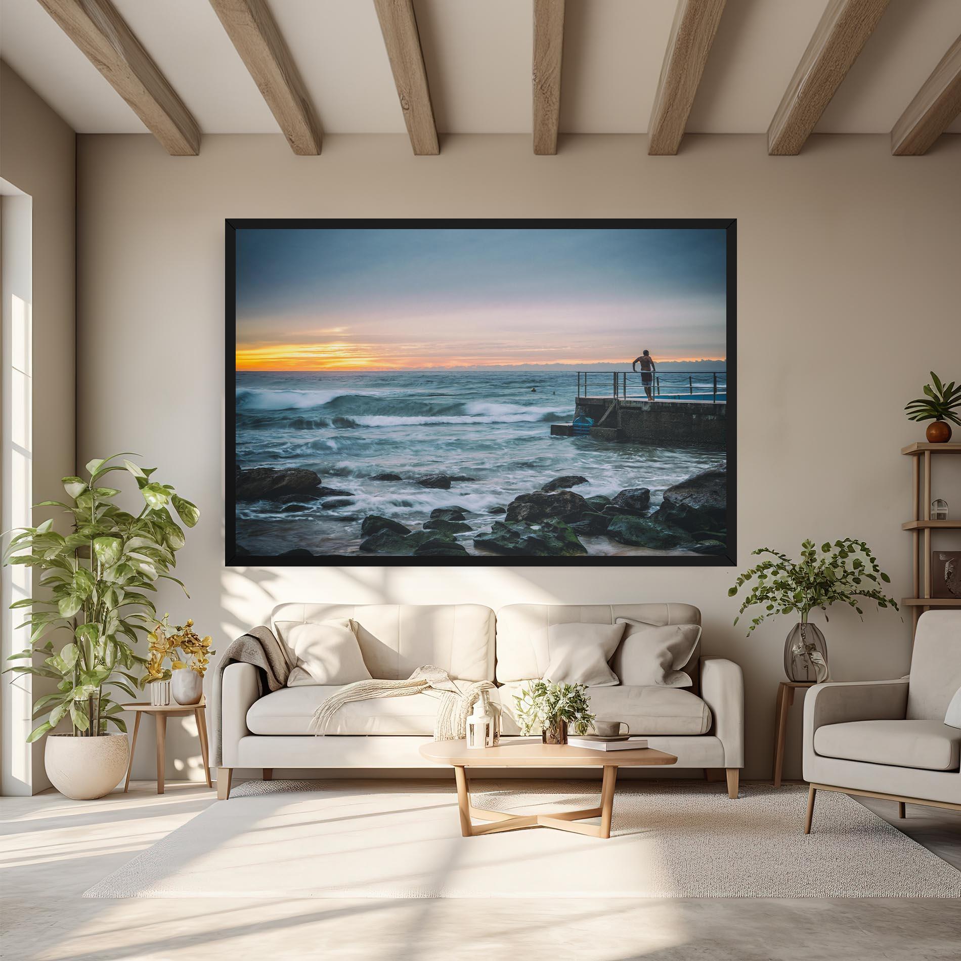 Leinwandbild Bondi Beach Sunset mockup 6