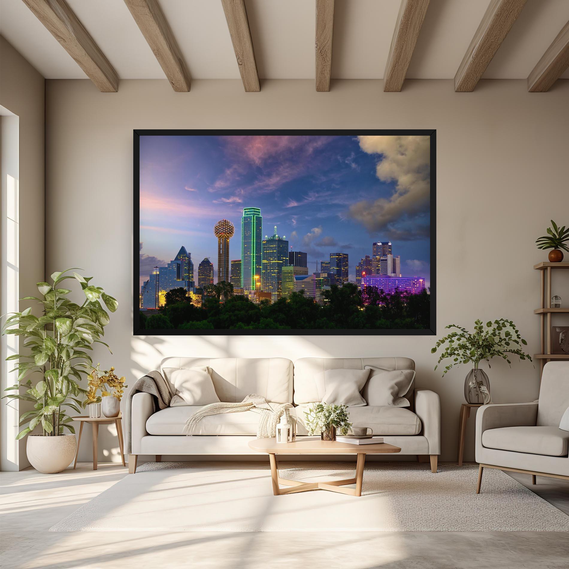 Leinwandbild Dallas Dusk mockup 6