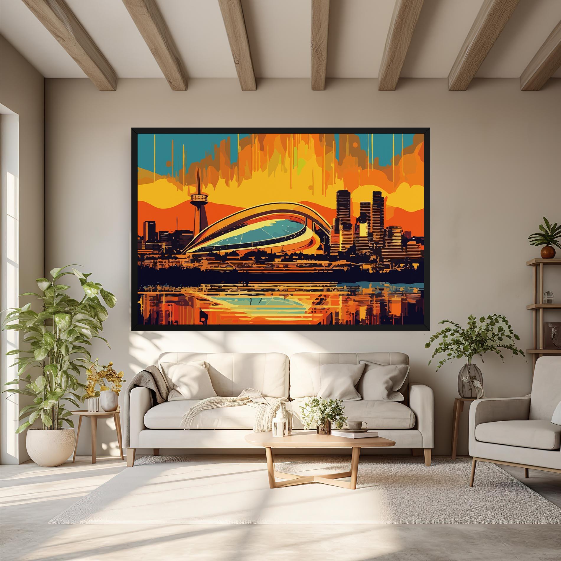 Leinwandbild Montreal Skyline mockup 6