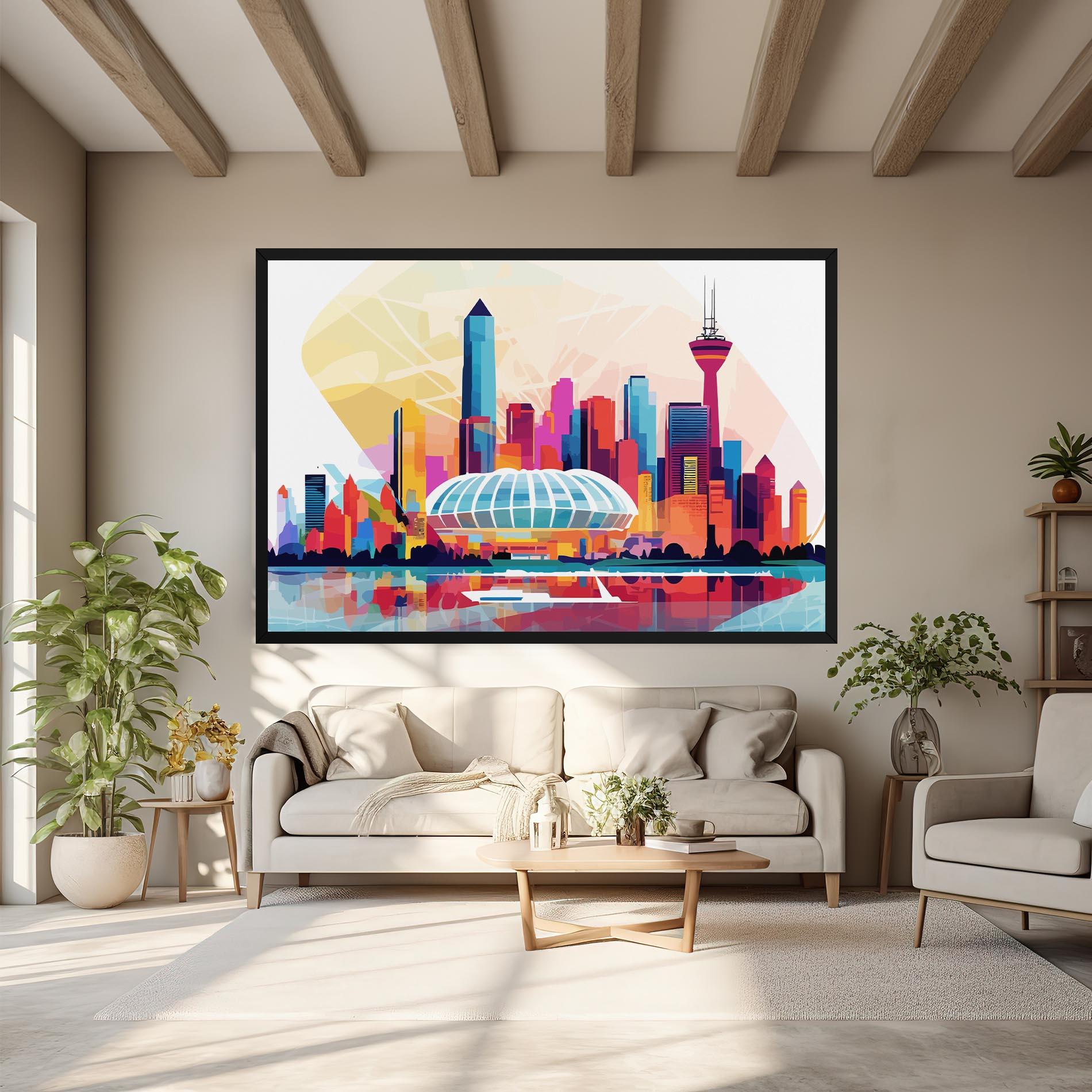 Leinwandbild Olympic Stadium Color mockup 6