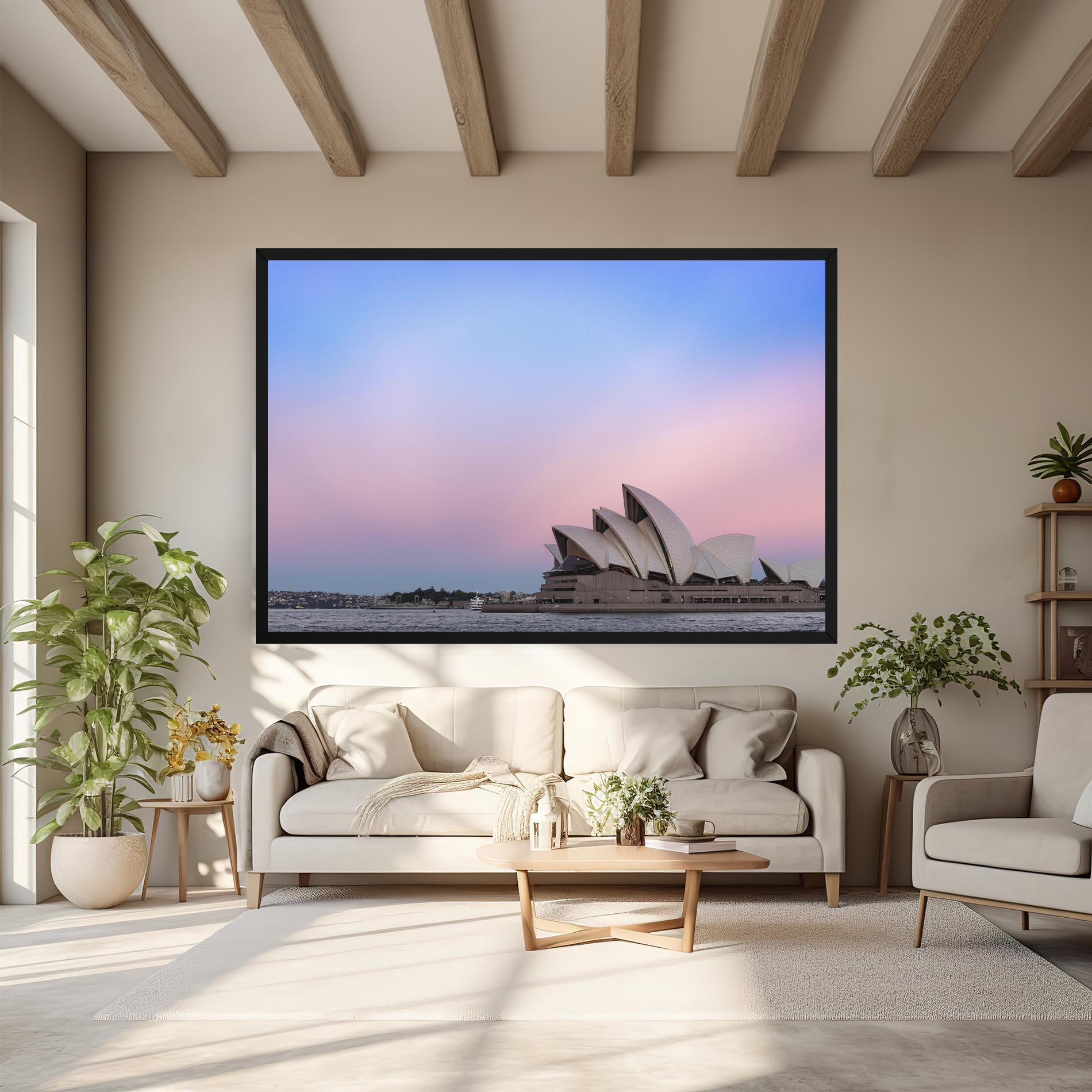 Leinwandbild Sydney Purple Sky mockup 6