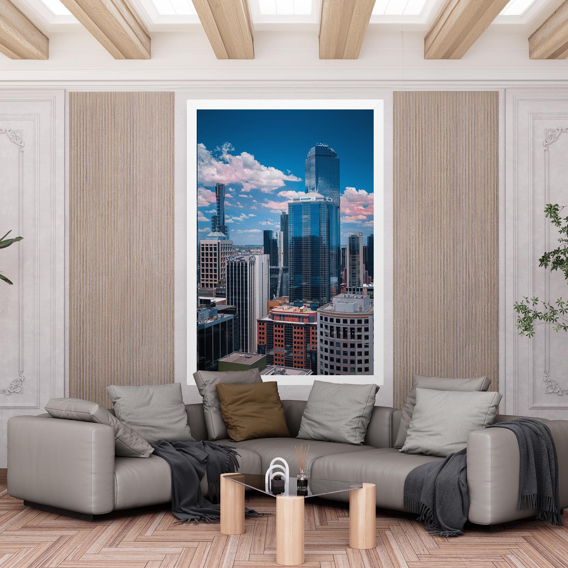Leinwandbild Skyscrapert View mockup 6
