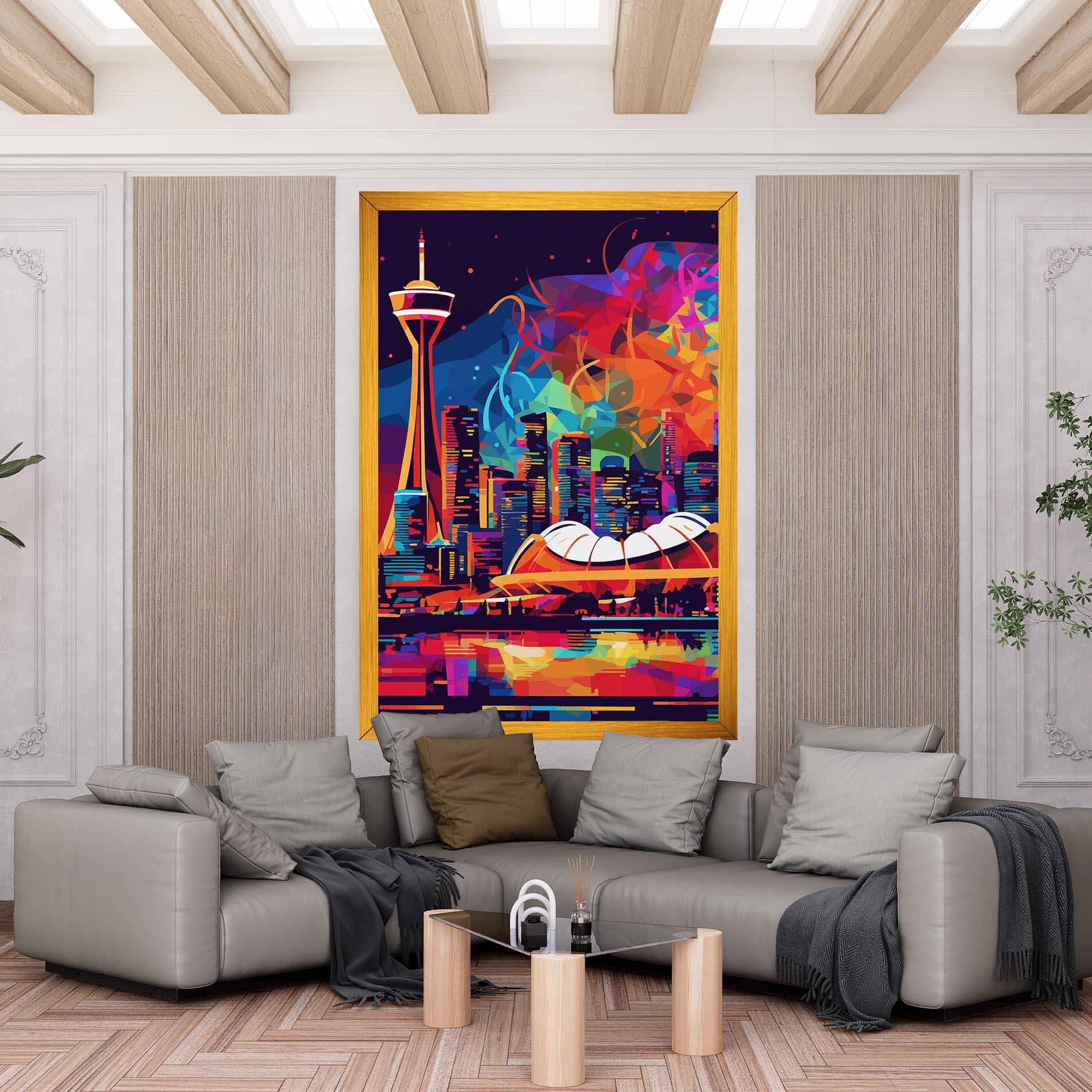 Leinwandbild Olympic Stadium Art mockup 6