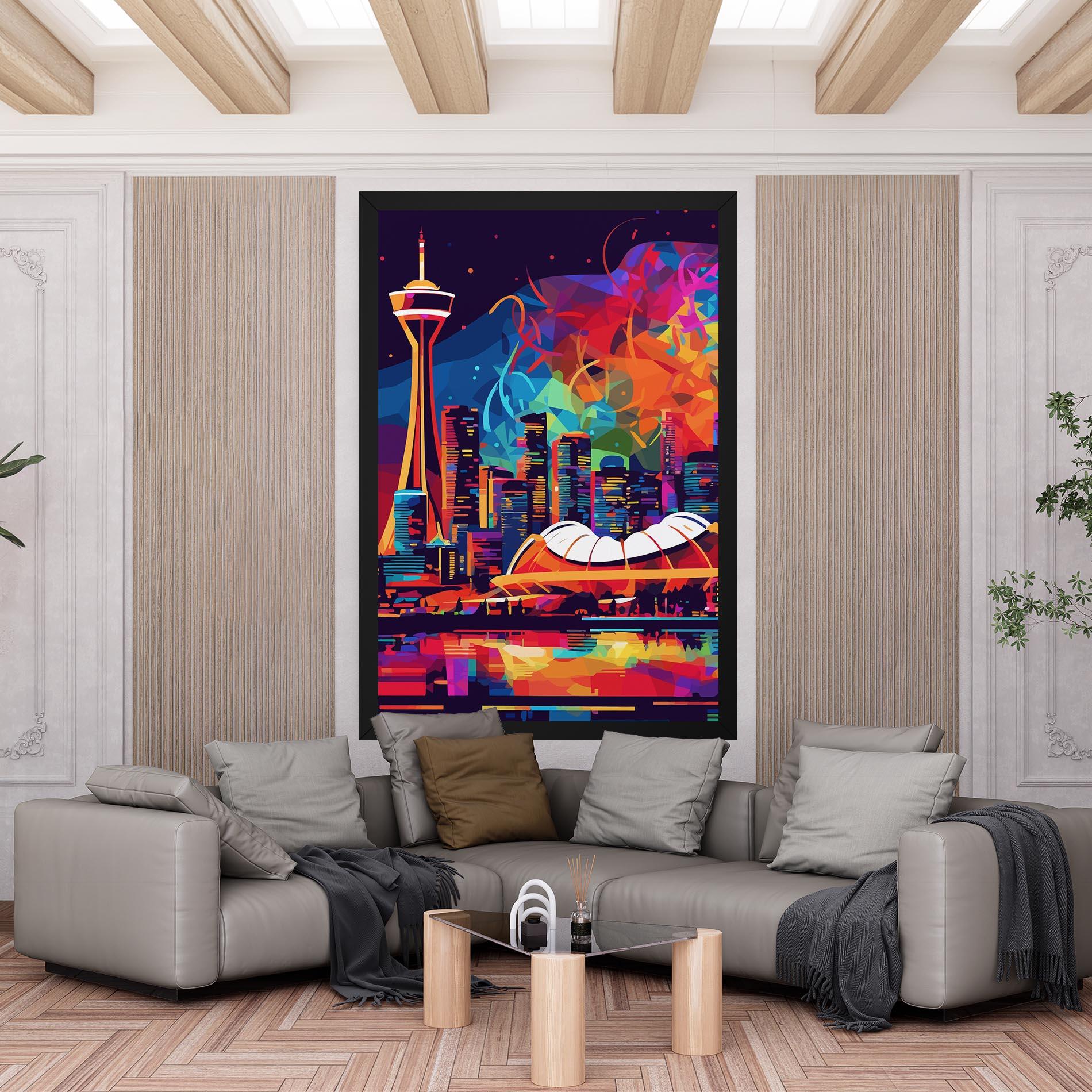 Leinwandbild Olympic Stadium Art mockup 6