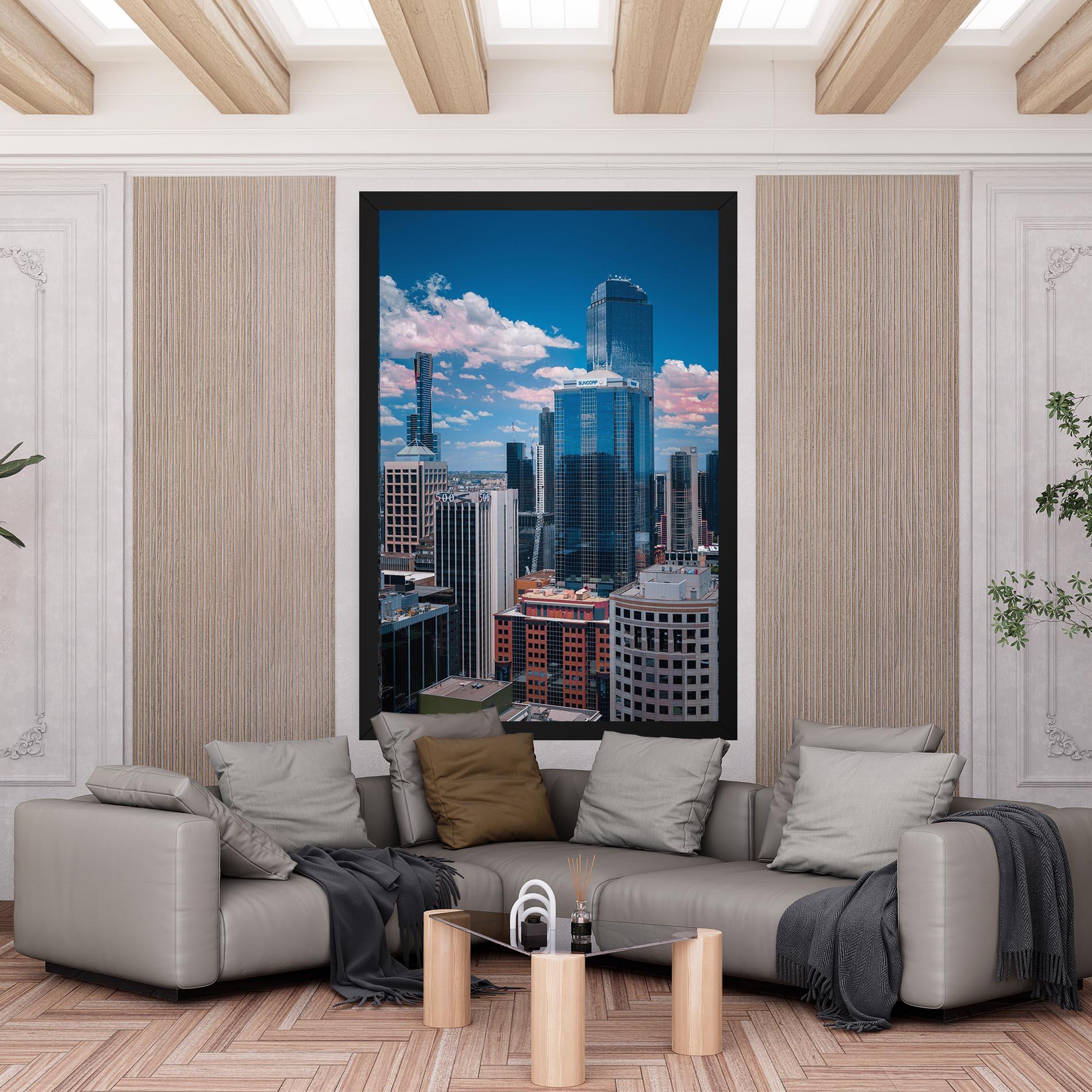 Leinwandbild Skyscrapert View mockup 6