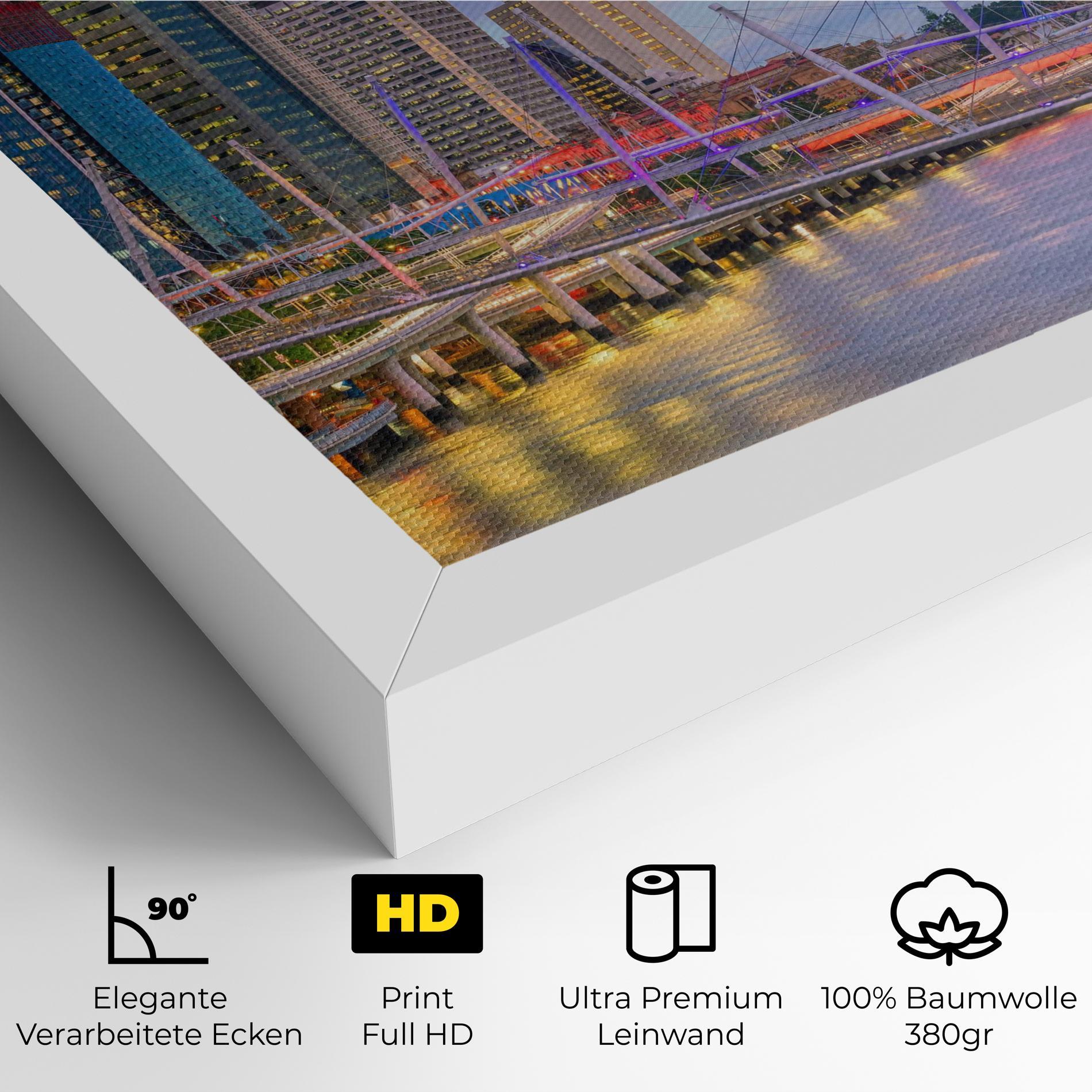 Leinwandbild Brisbane River Australia mockup 4