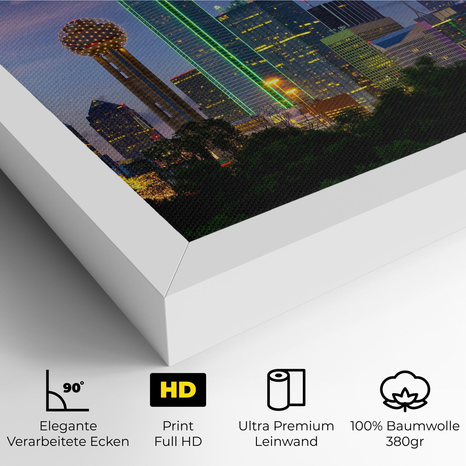 Leinwandbild Dallas Dusk mockup 4