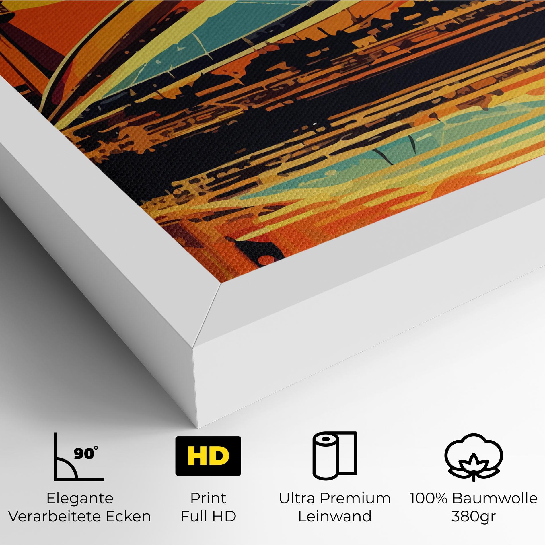 Leinwandbild Montreal Skyline mockup 4