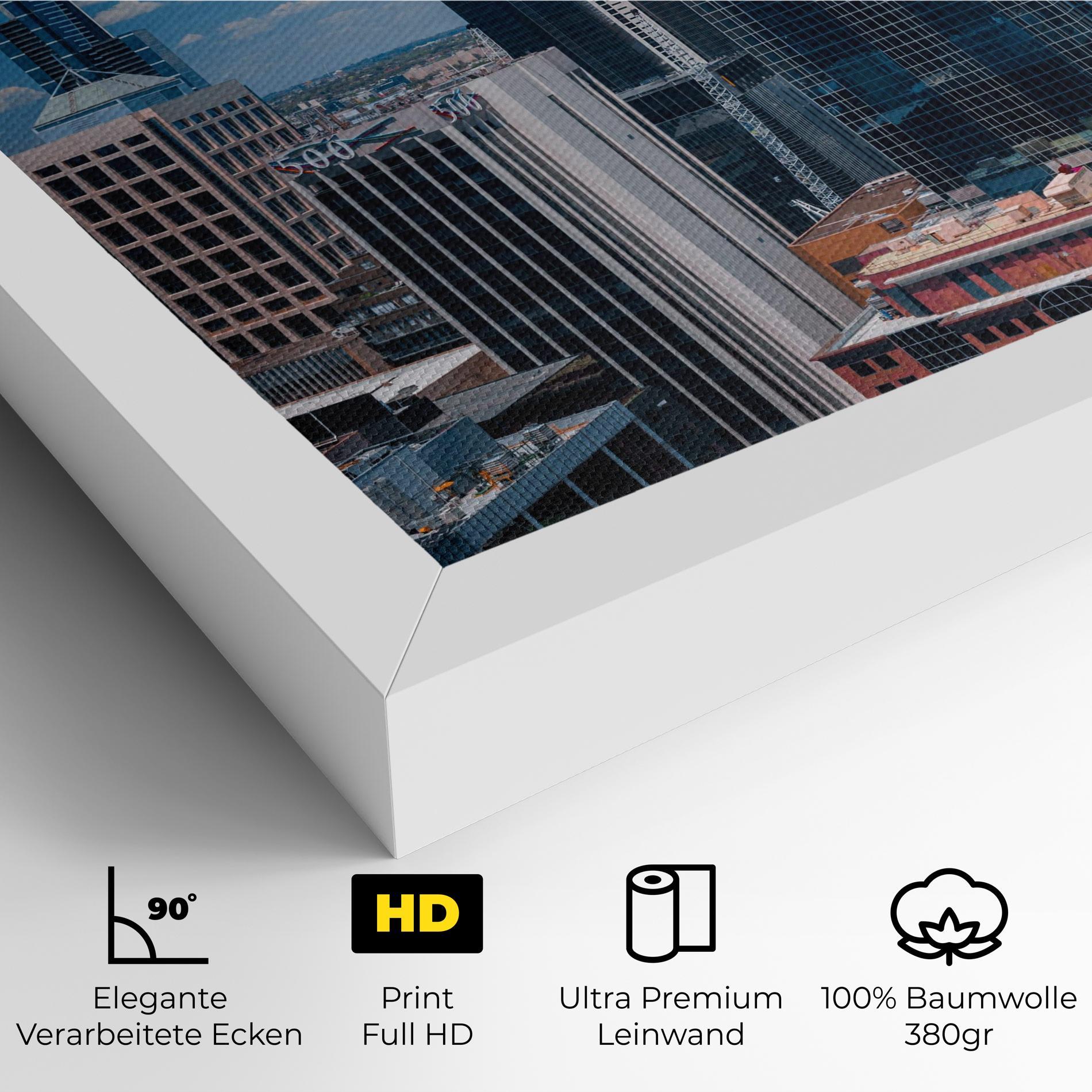 Leinwandbild Skyscrapert View mockup 4