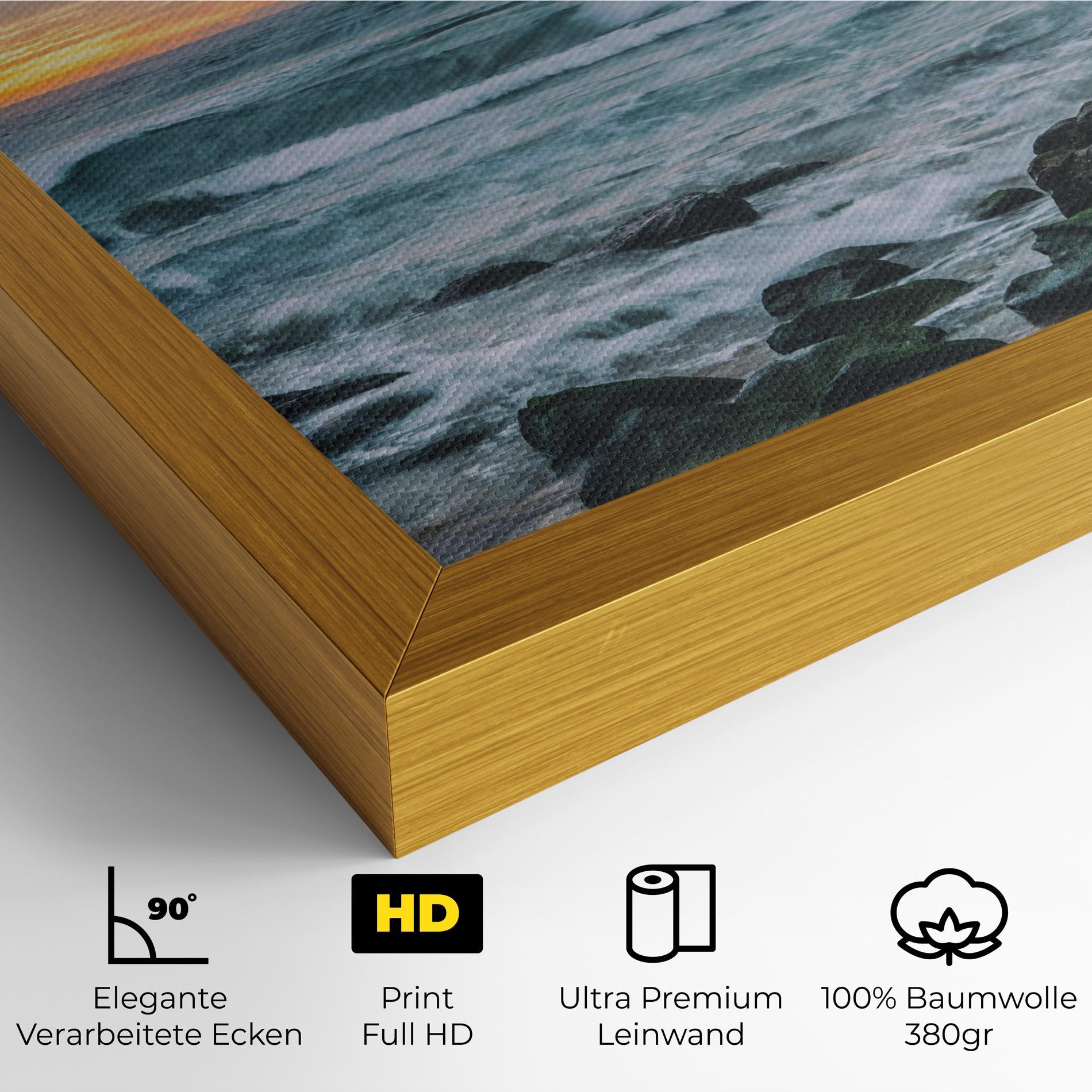 Leinwandbild Bondi Beach Sunset mockup 4