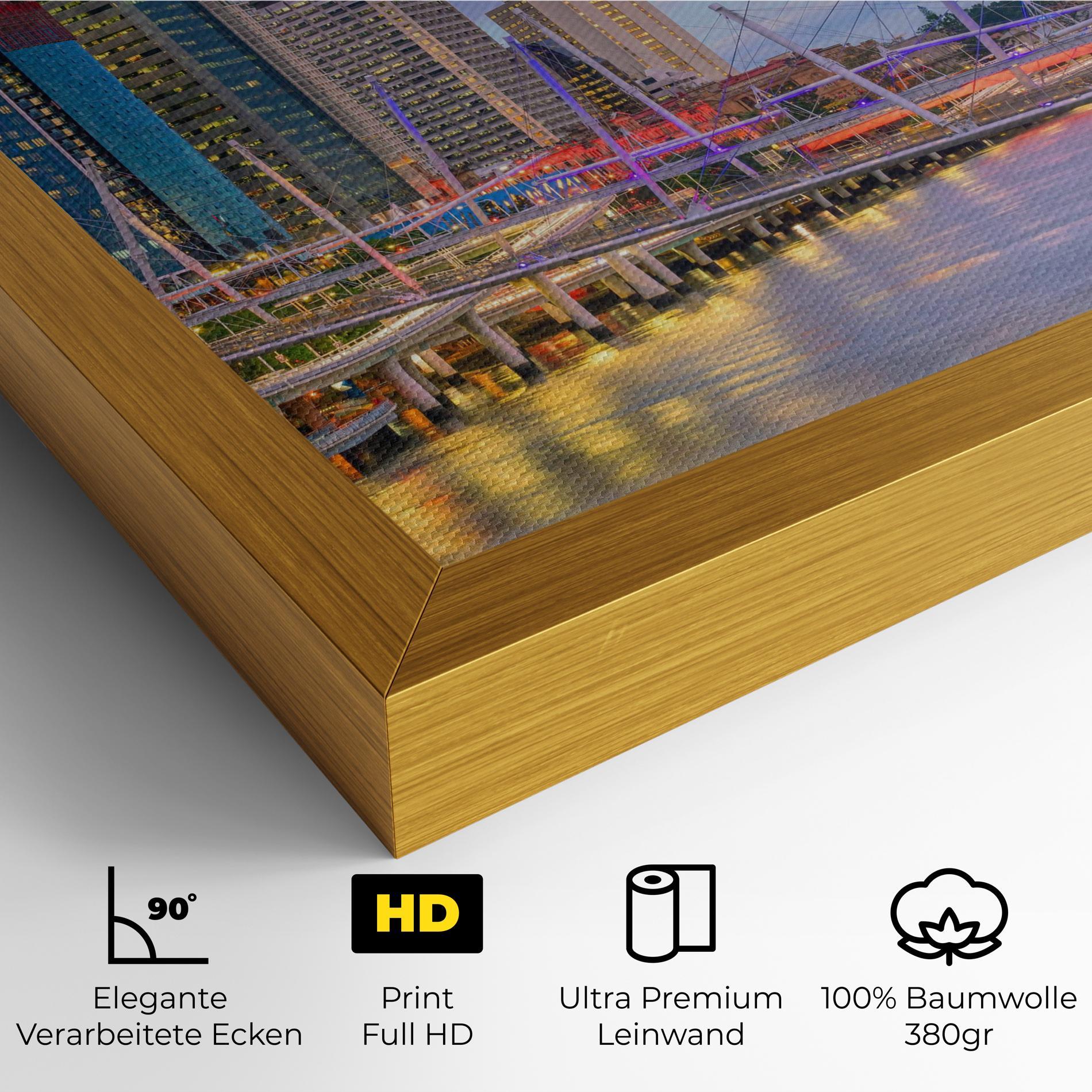 Leinwandbild Brisbane River Australia mockup 4