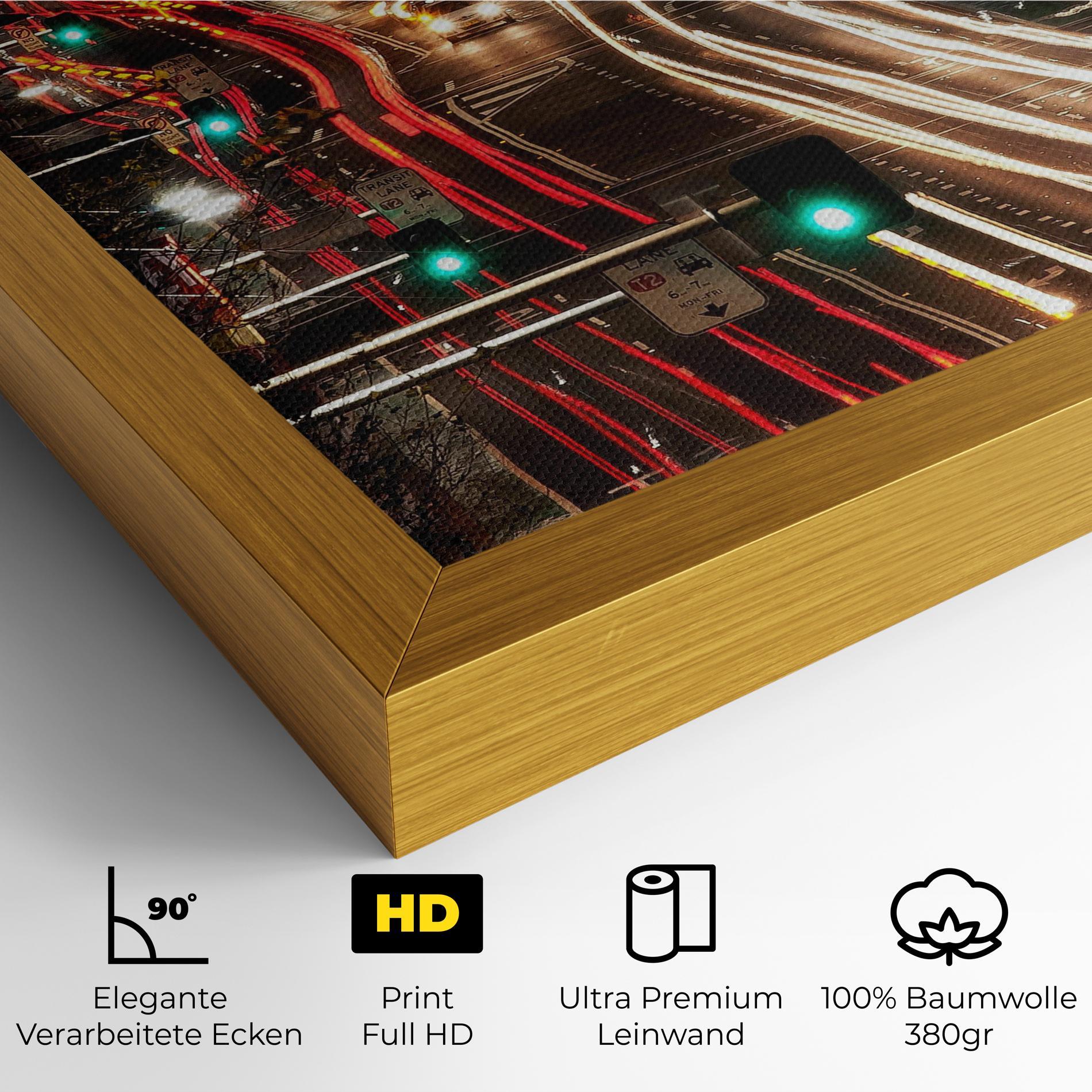 Leinwandbild Car Light Road mockup 4