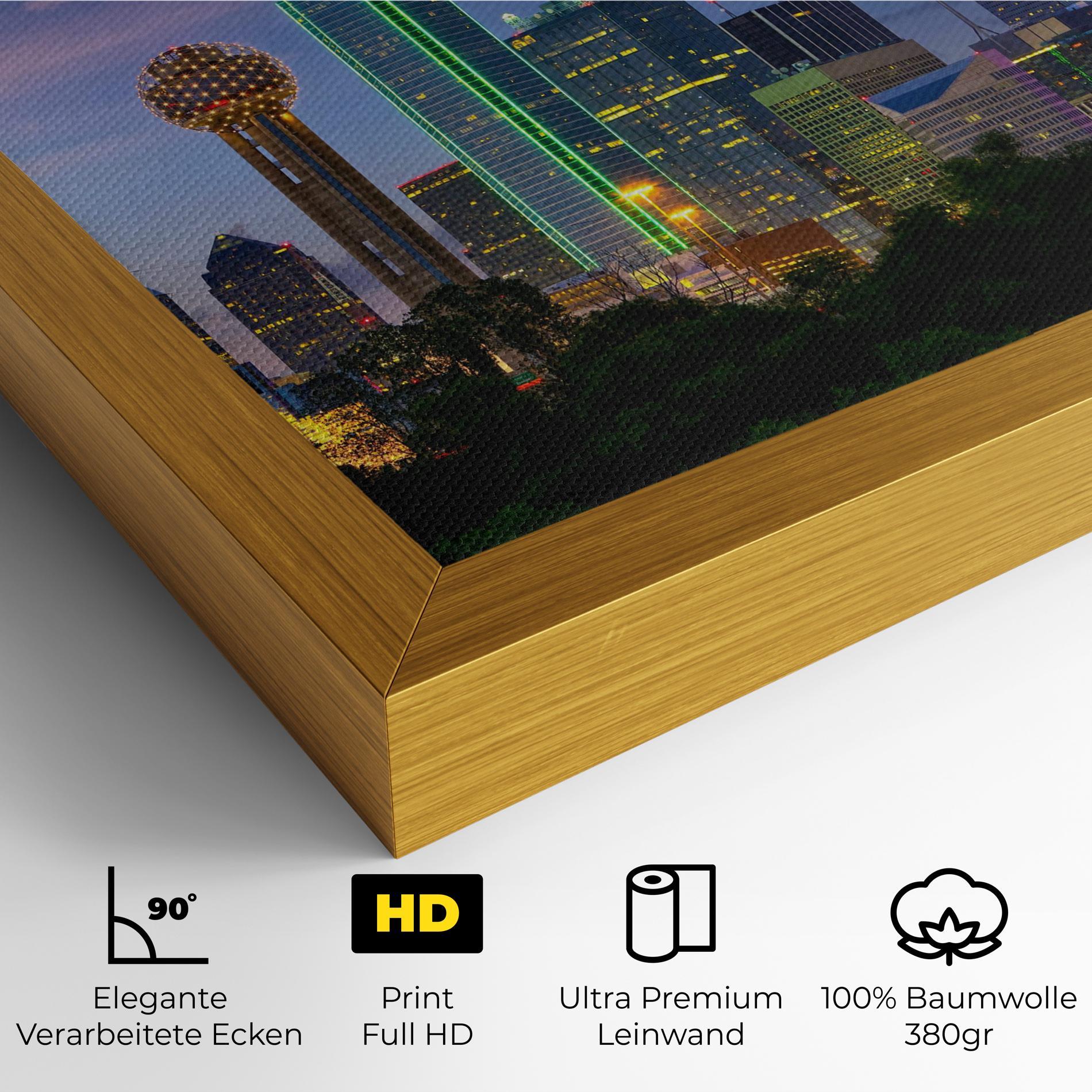 Leinwandbild Dallas Dusk mockup 4
