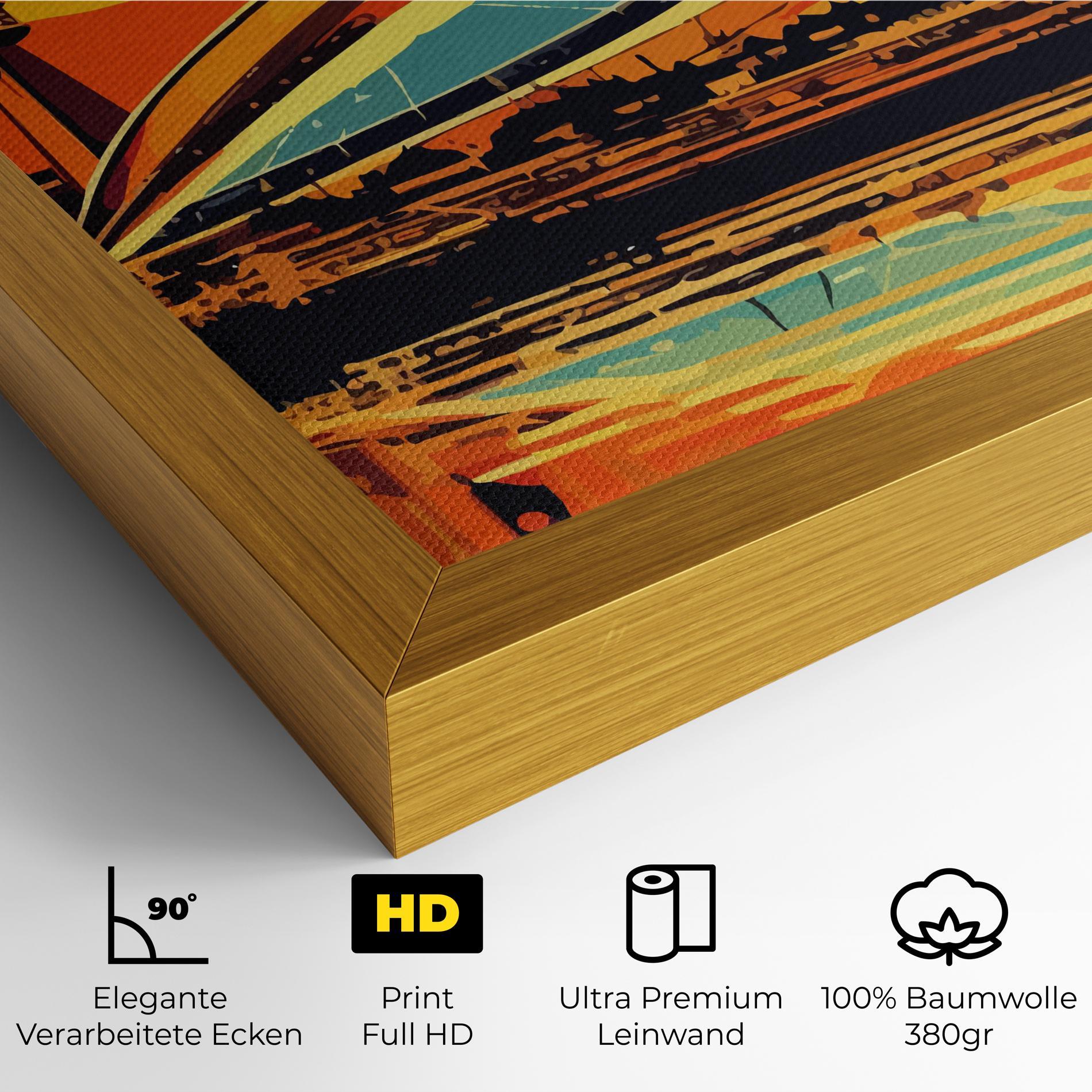 Leinwandbild Montreal Skyline mockup 4