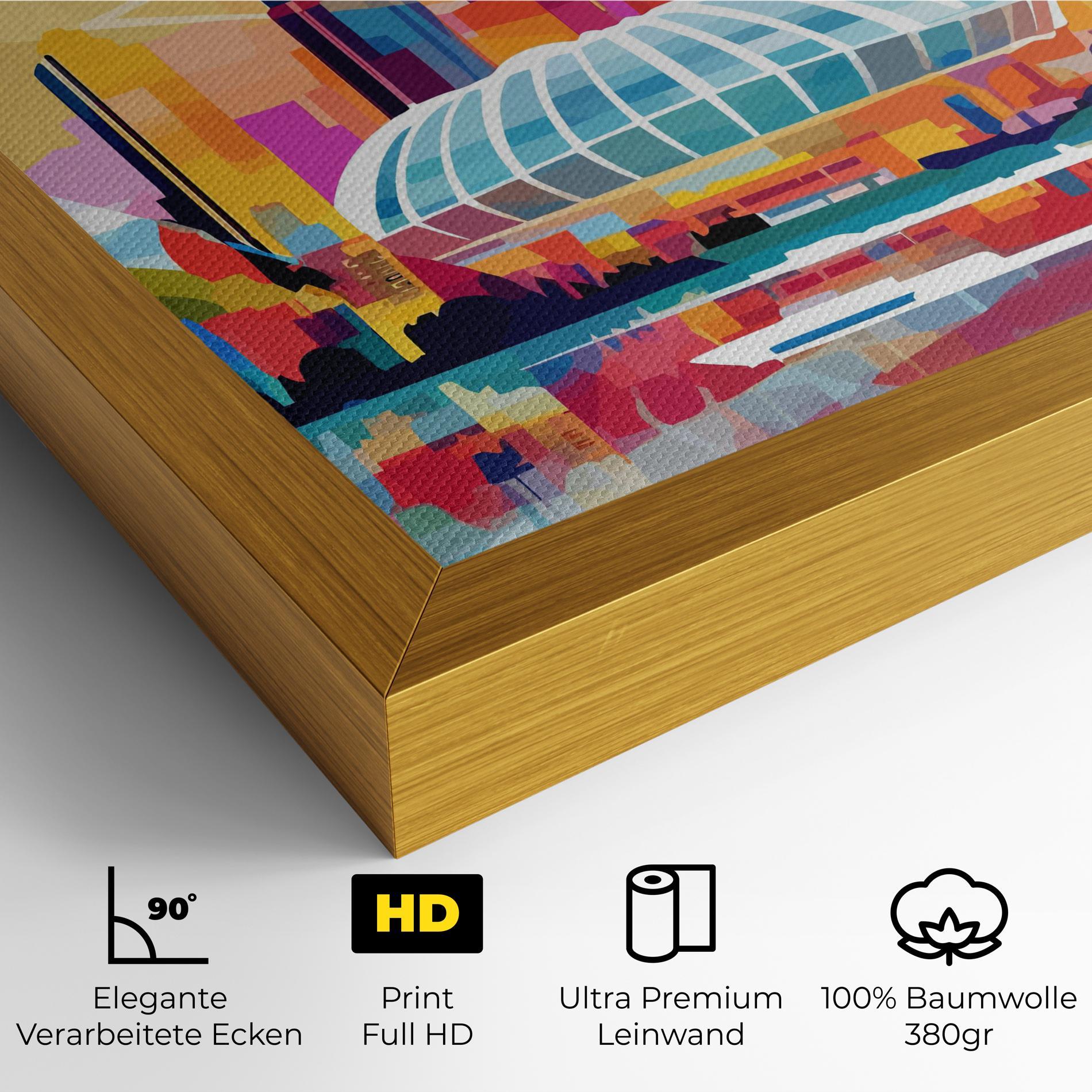 Leinwandbild Olympic Stadium Color mockup 4