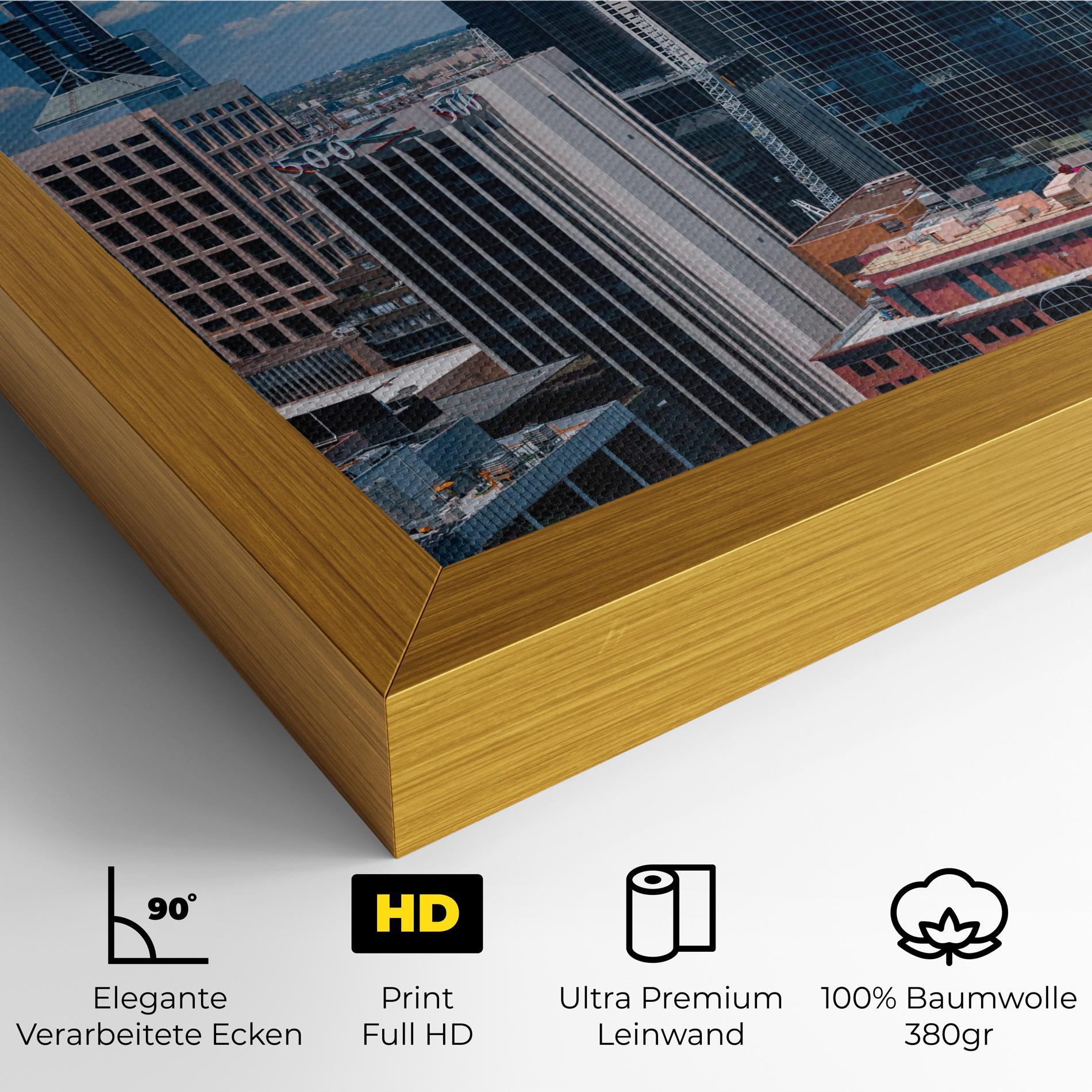Leinwandbild Skyscrapert View mockup 4