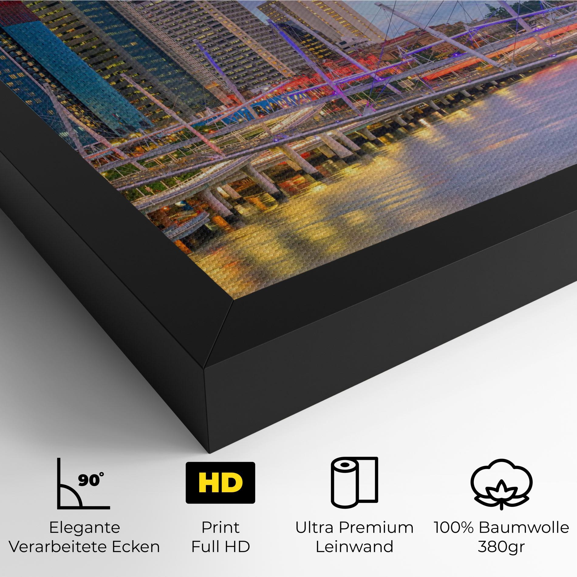 Leinwandbild Brisbane River Australia mockup 4