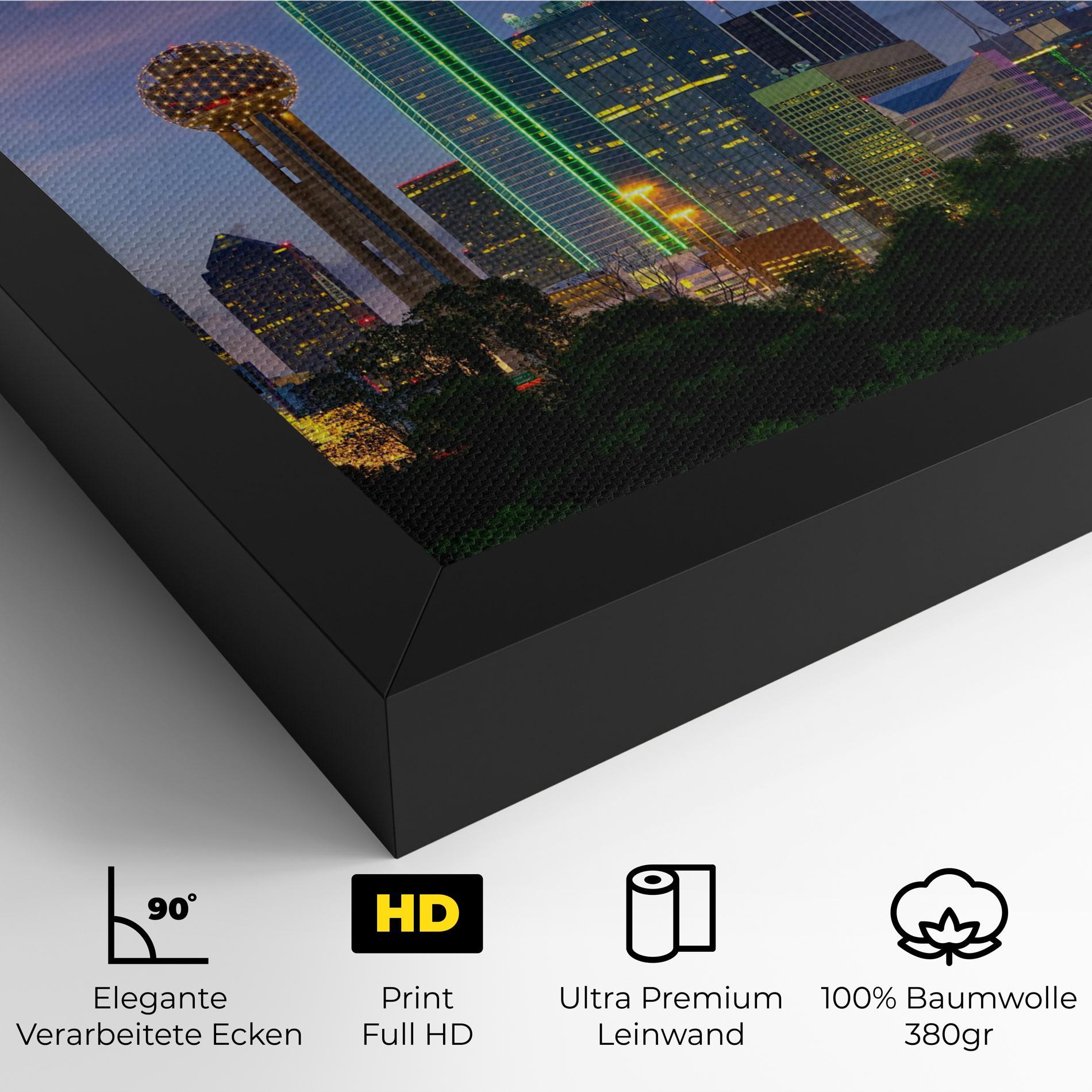 Leinwandbild Dallas Dusk mockup 4