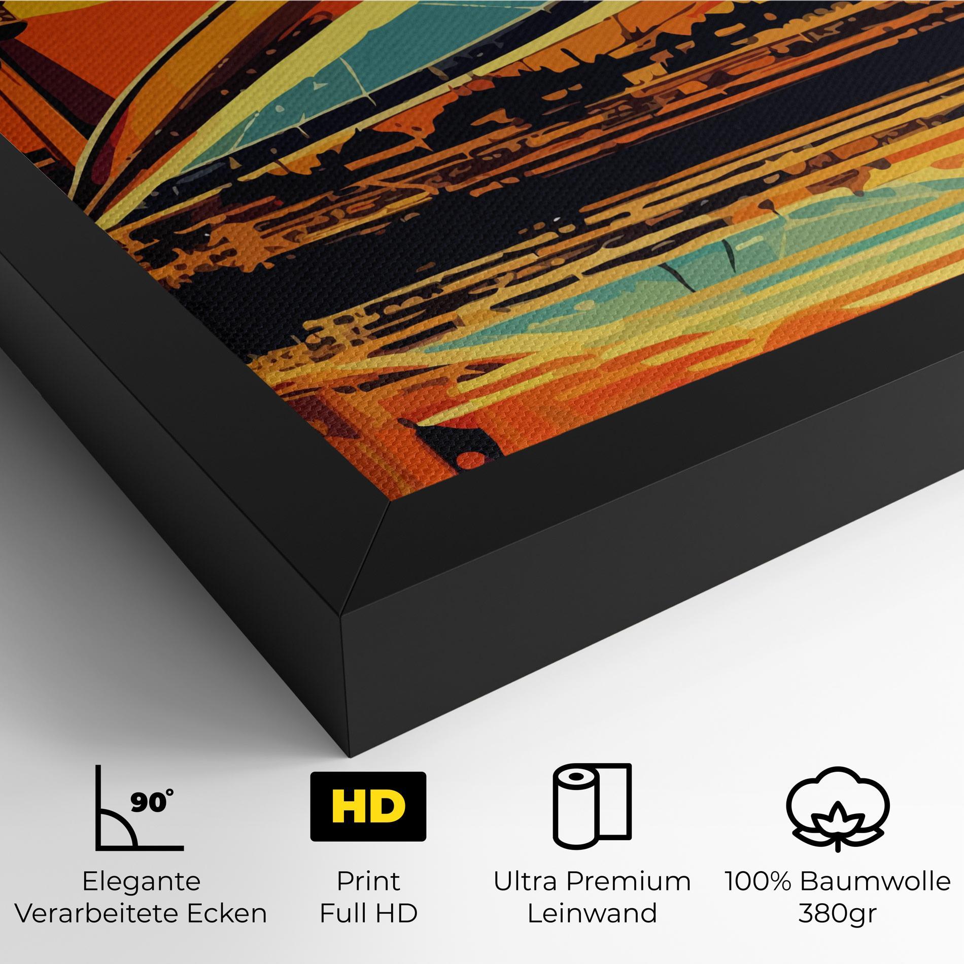 Leinwandbild Montreal Skyline mockup 4